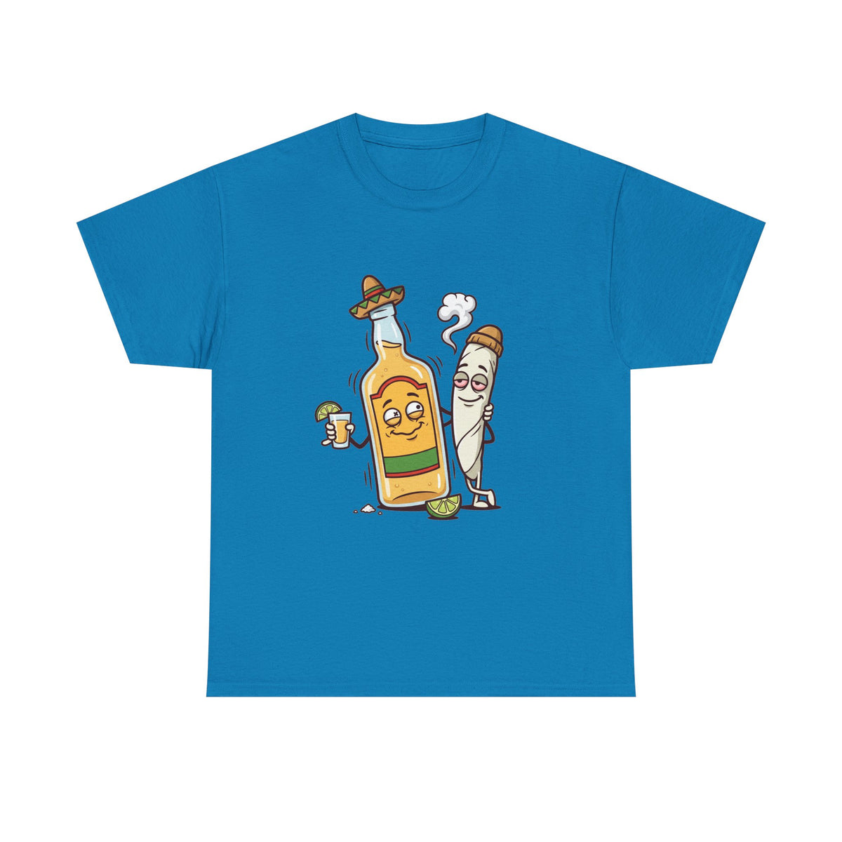 A Tequila & Joint Funny Graphic Tee