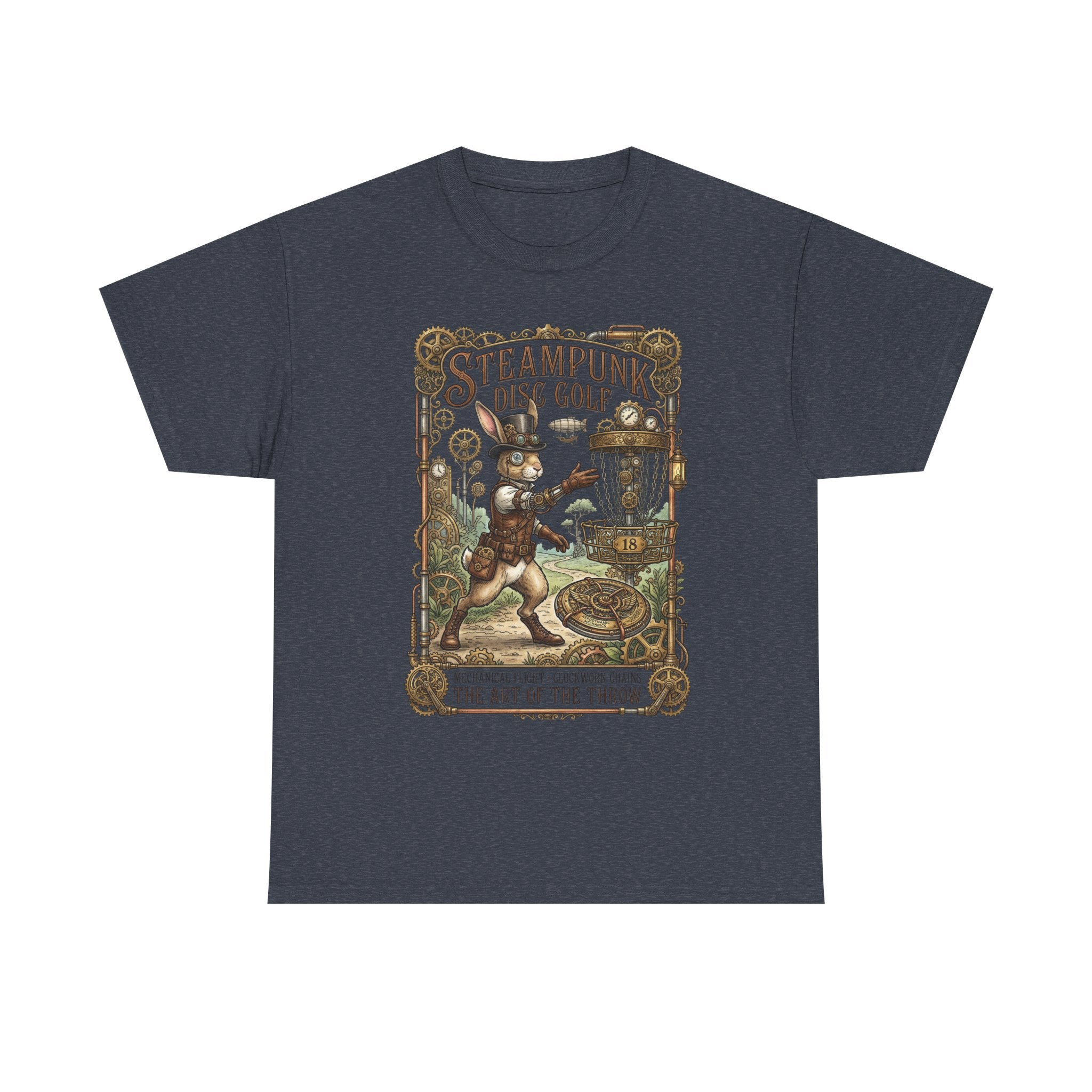 Steampunk Disc Golf T-Shirt — Vintage Victorian Throw Art Tee