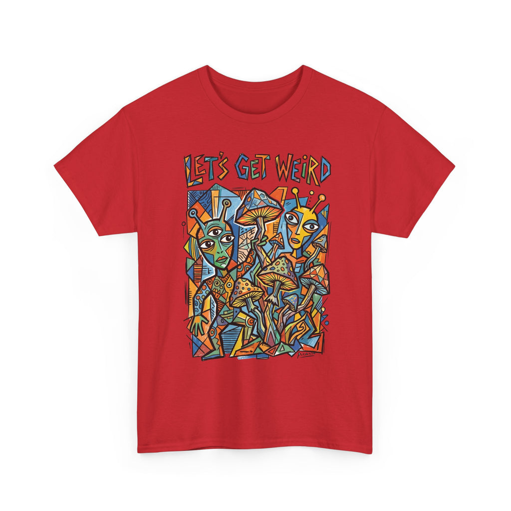 Let's Get Weird Abstract Art T-Shirt — Colorful Psychedelic Graphic Tee