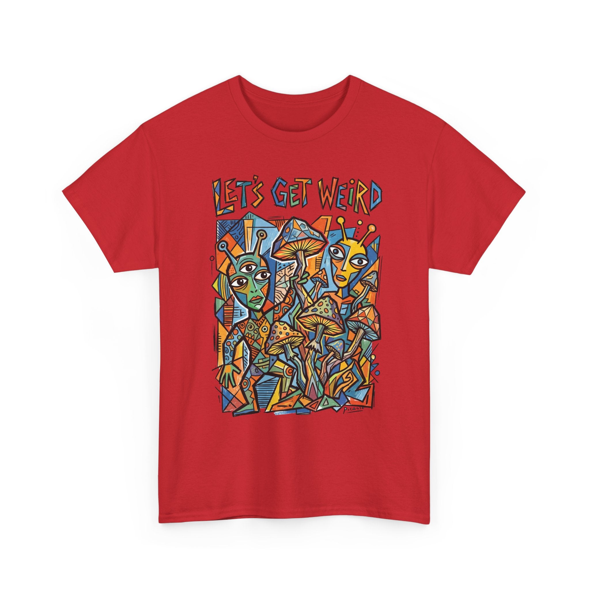 Let's Get Weird Abstract Art T-Shirt — Colorful Psychedelic Graphic Tee