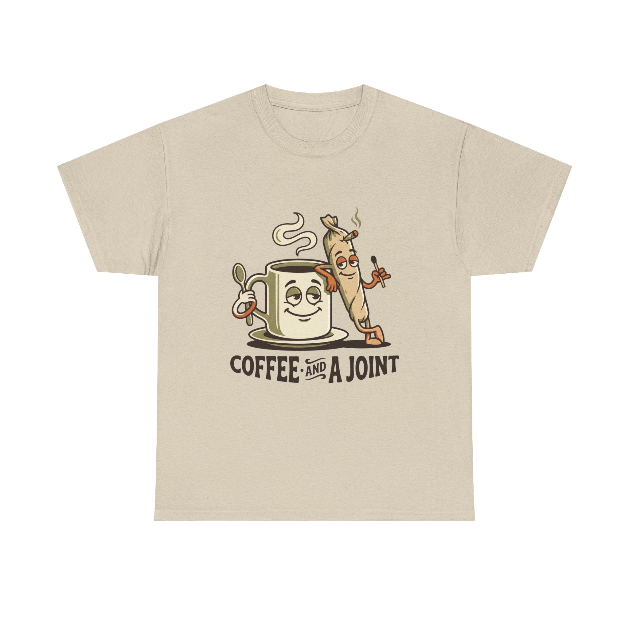 Coffee and a Joint T-Shirt — Funny Stoner Coffee Tee