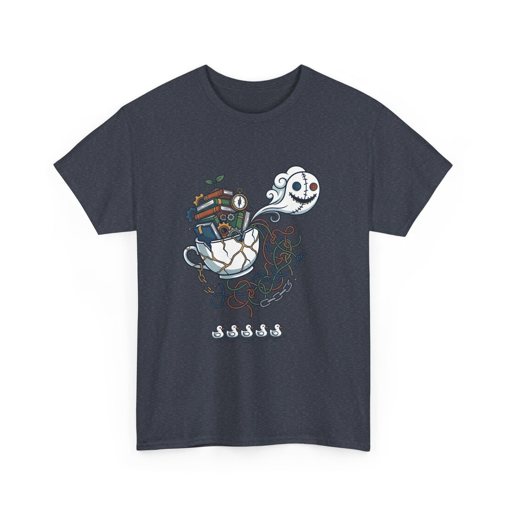 T-Shirt — Whimsical Ghost Ship Illustration Tee