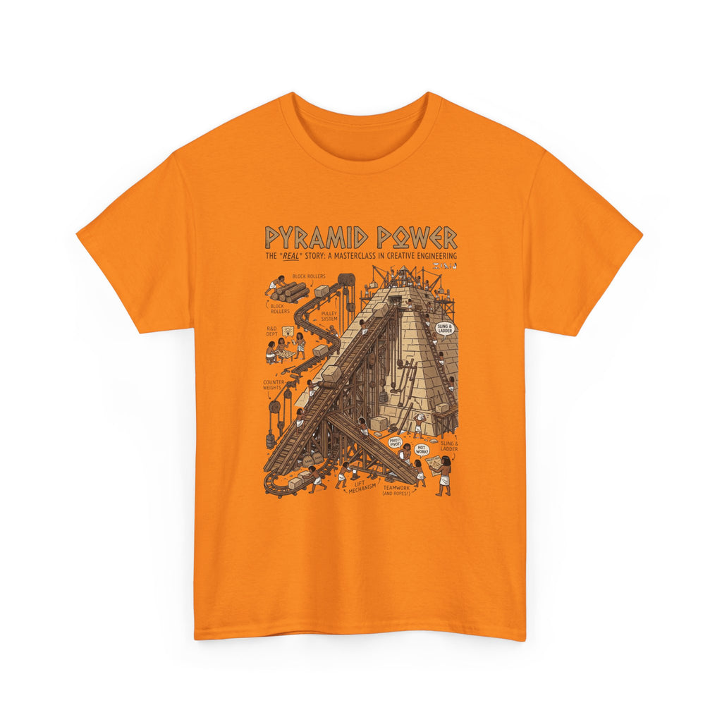 Pyramid Power Tee — Vintage Egyptian Pyramid Diagram Graphic T‑Shirt