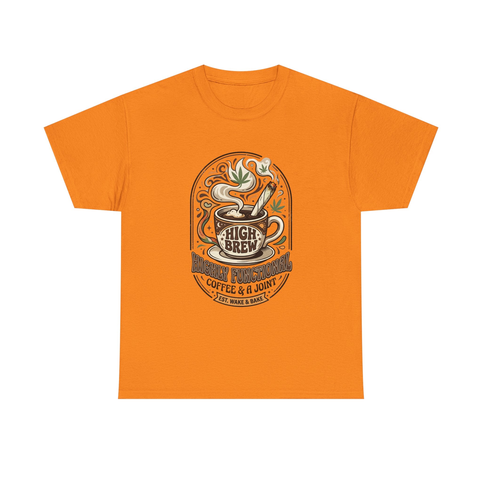 Coffee & Joint Tee — “High Brew” Graphic Coffee T‑Shirt