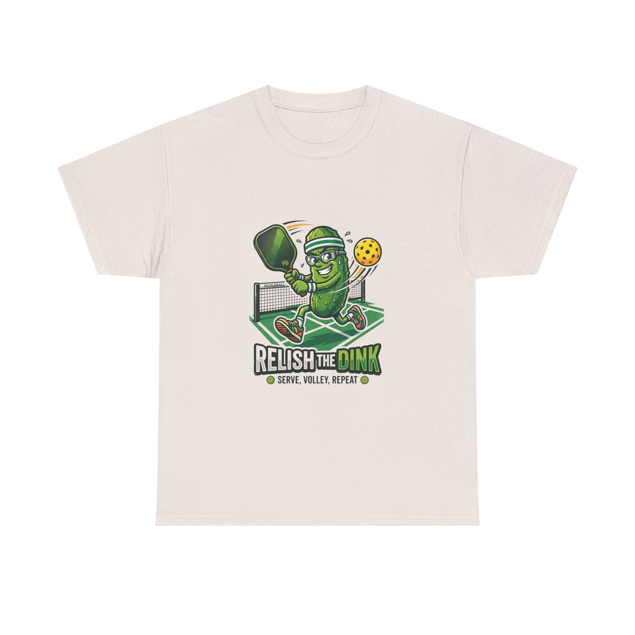 Pickleball 'Relish the Dink' T-Shirt – Funny Pickle Character Paddle Tee