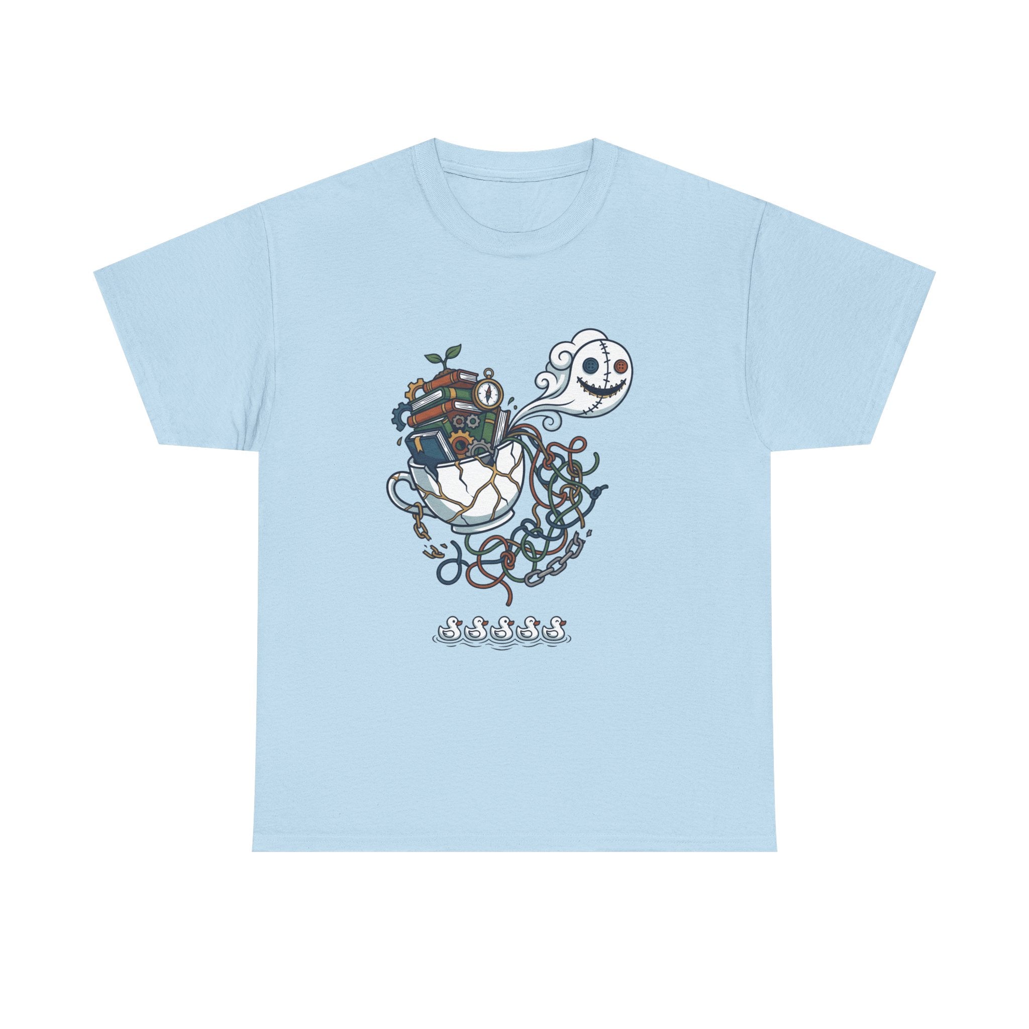 T-Shirt — Whimsical Ghost Ship Illustration Tee