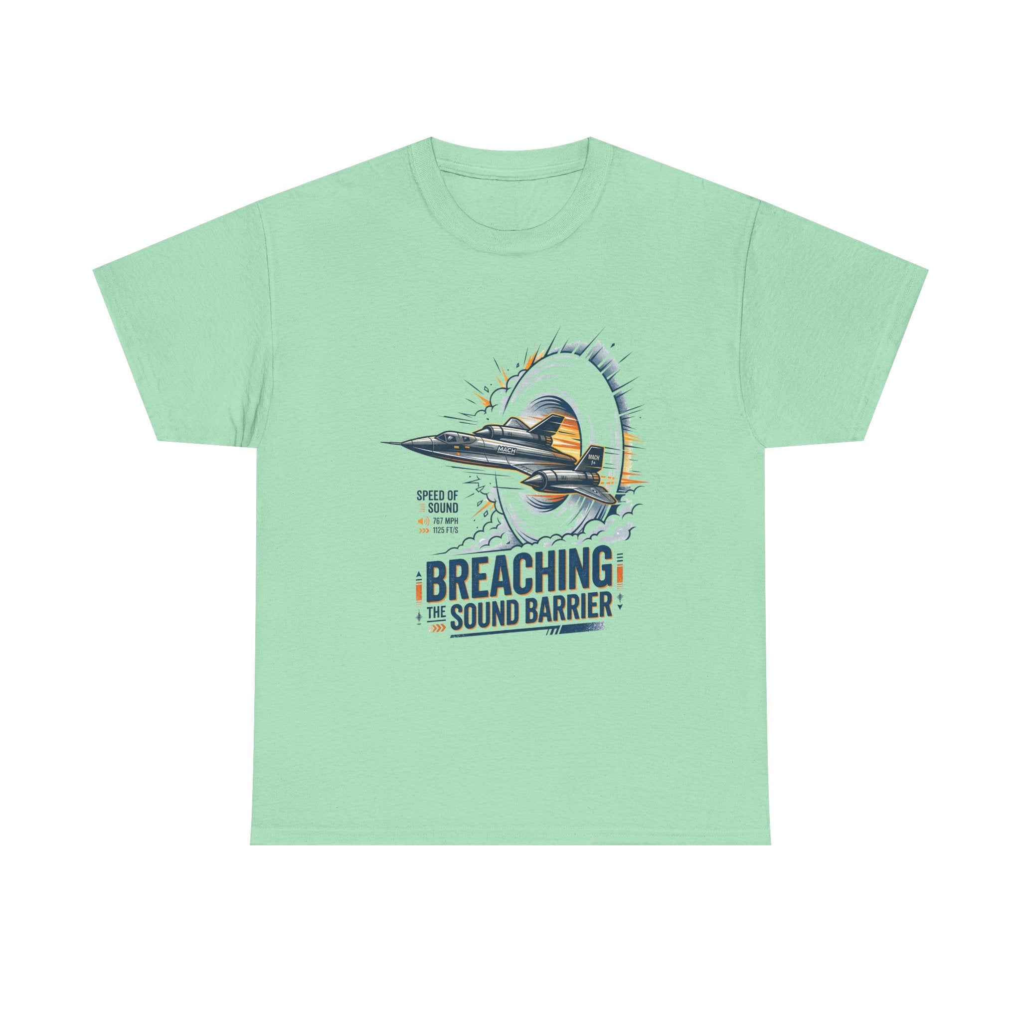 Sonic Boom T-Shirt — 'Breaching the Sound Barrier' Jet Trainer Aviation Graphic Tee