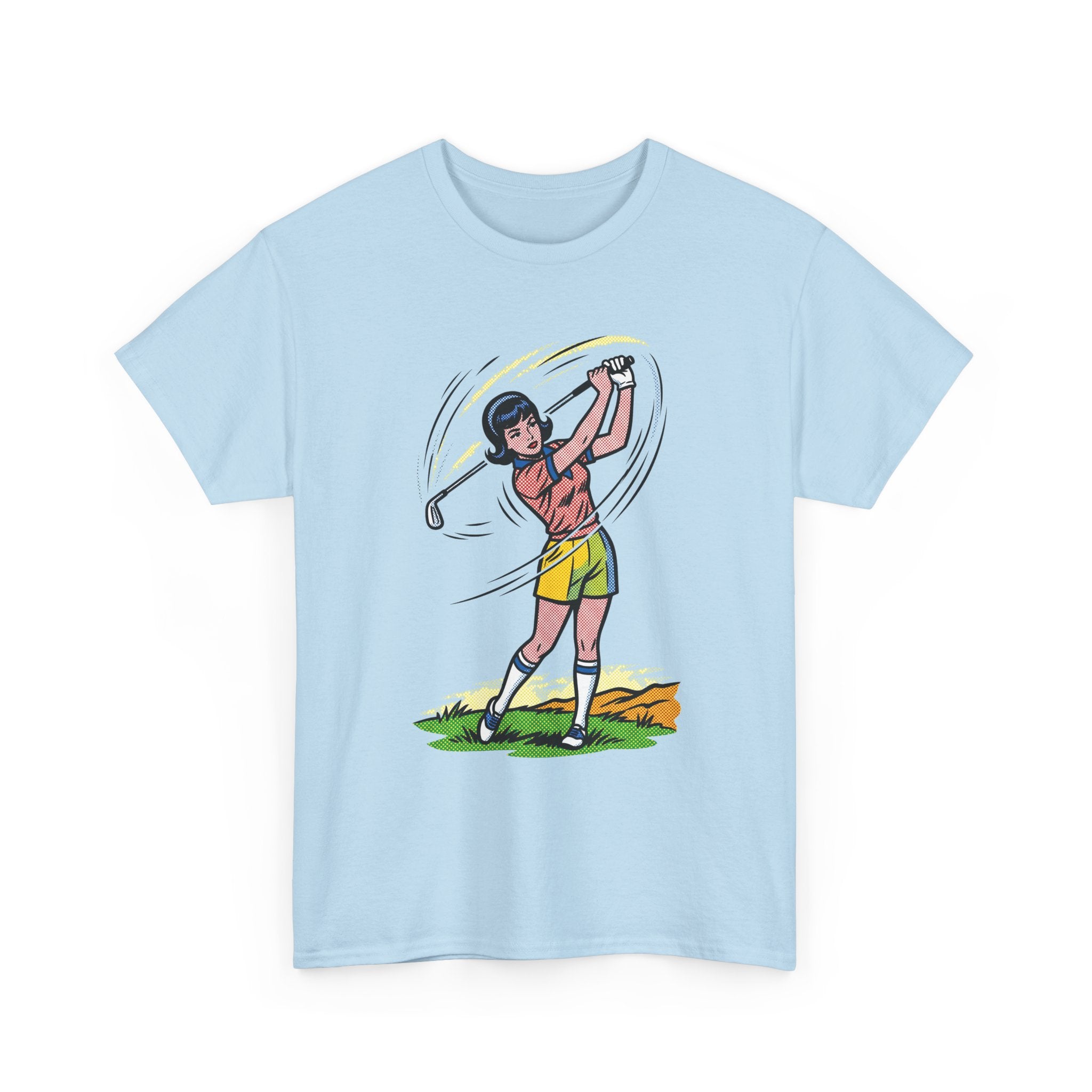 Golf Swing Graphic Tee — Vintage Golfer Illustration T-Shirt