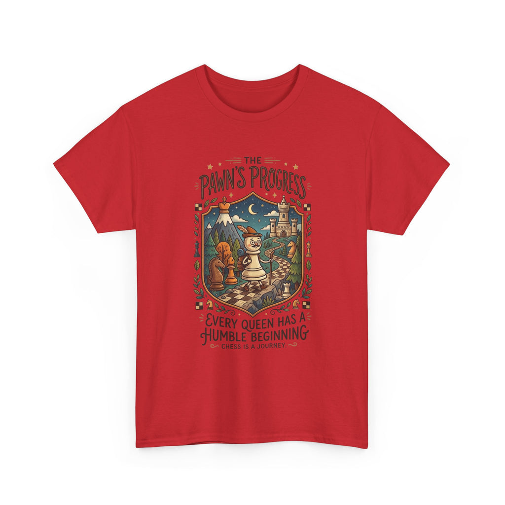 Chess 'The Pawn's Progress' T-Shirt — "Every Queen Has a Humble Beginning" Vintage Style Tee
