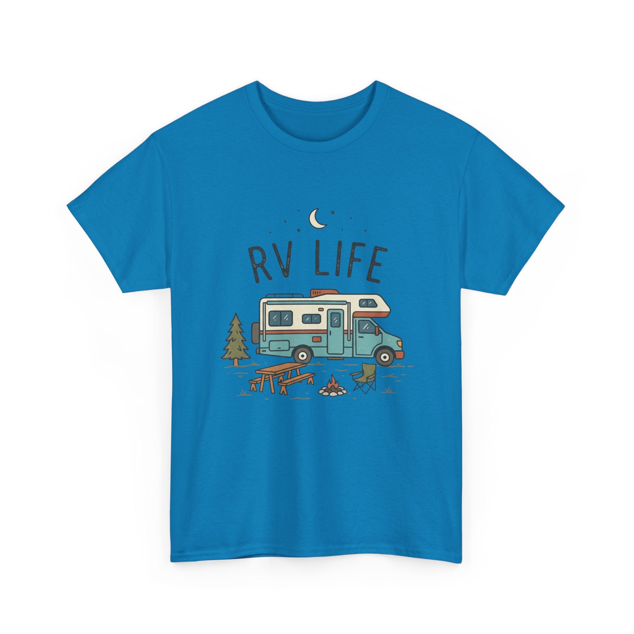 RV Life T‑Shirt — Retro Camper Tee for RV Travelers & Camping Enthusiasts