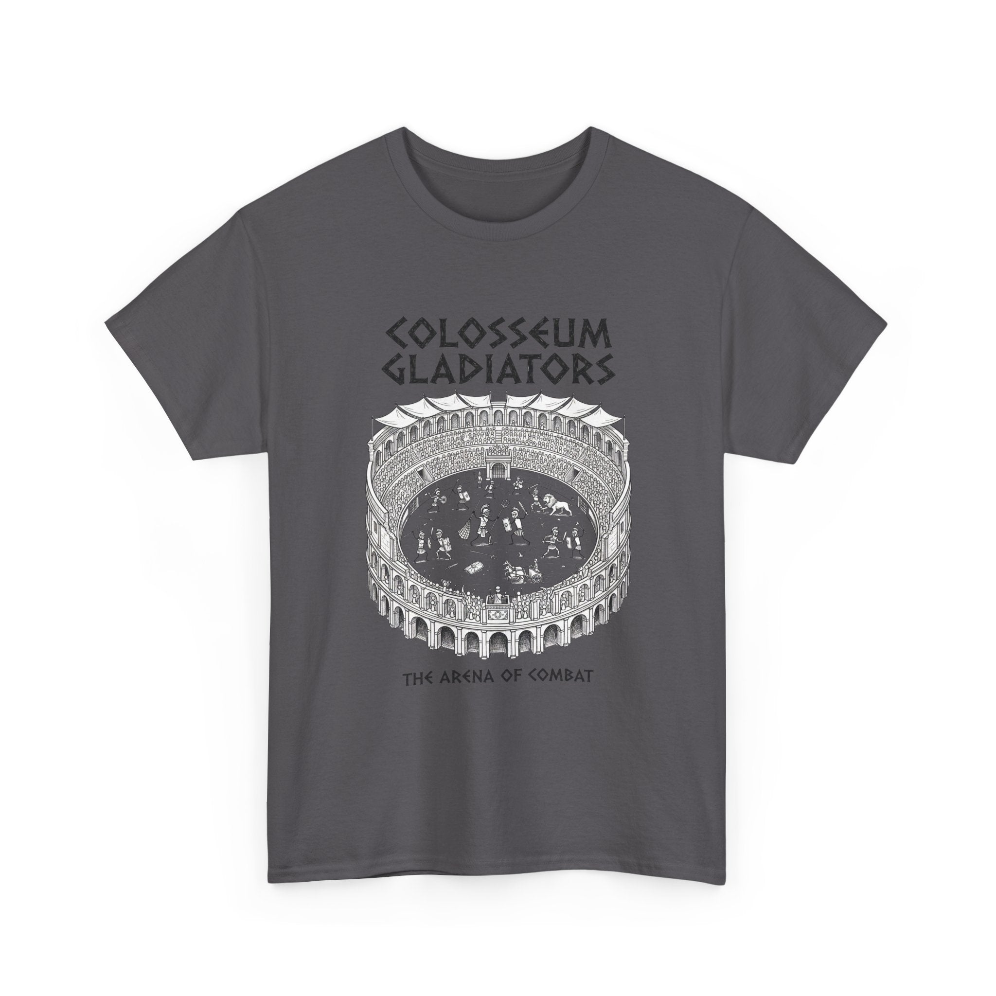 Colosseum Gladiators Tee — Ancient Roman Arena Graphic T-Shirt