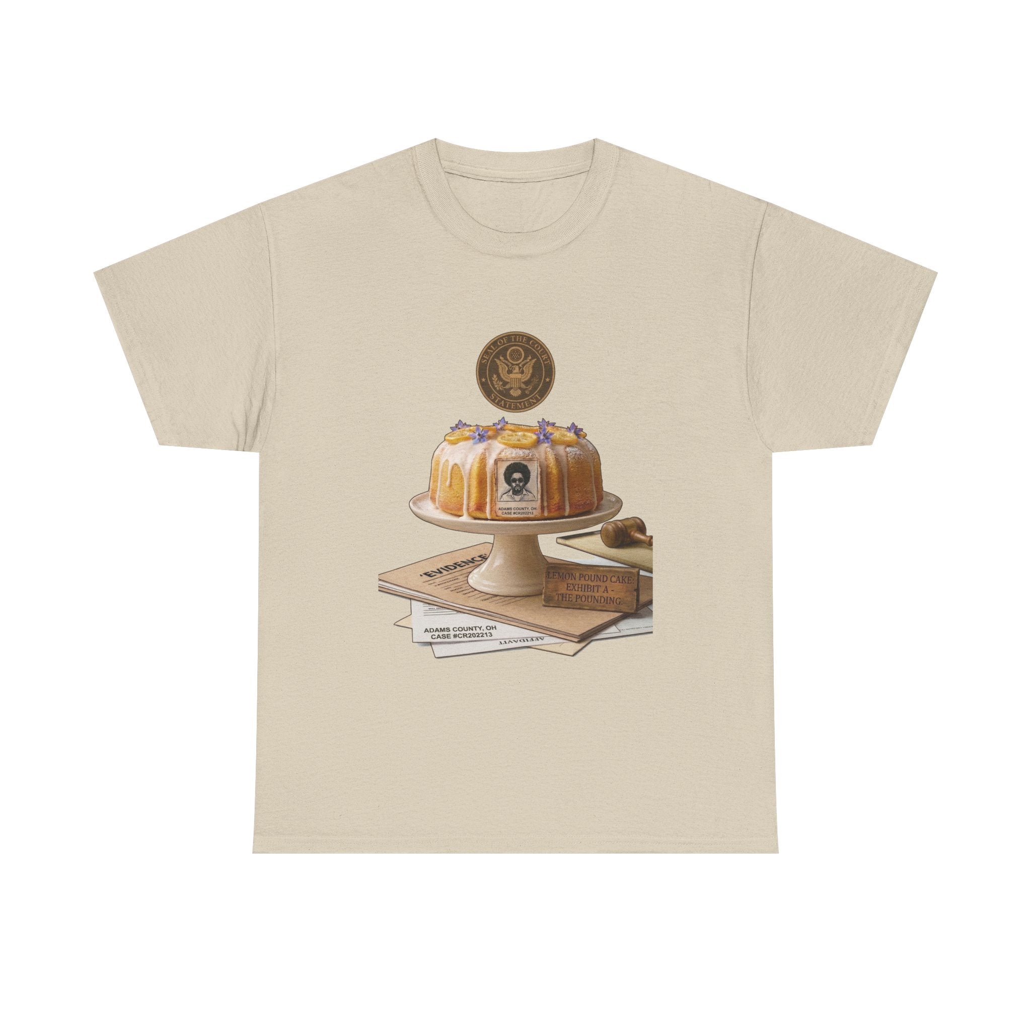 Lemon Pound Cake T‑Shirt — Vintage Baking Illustration Tee