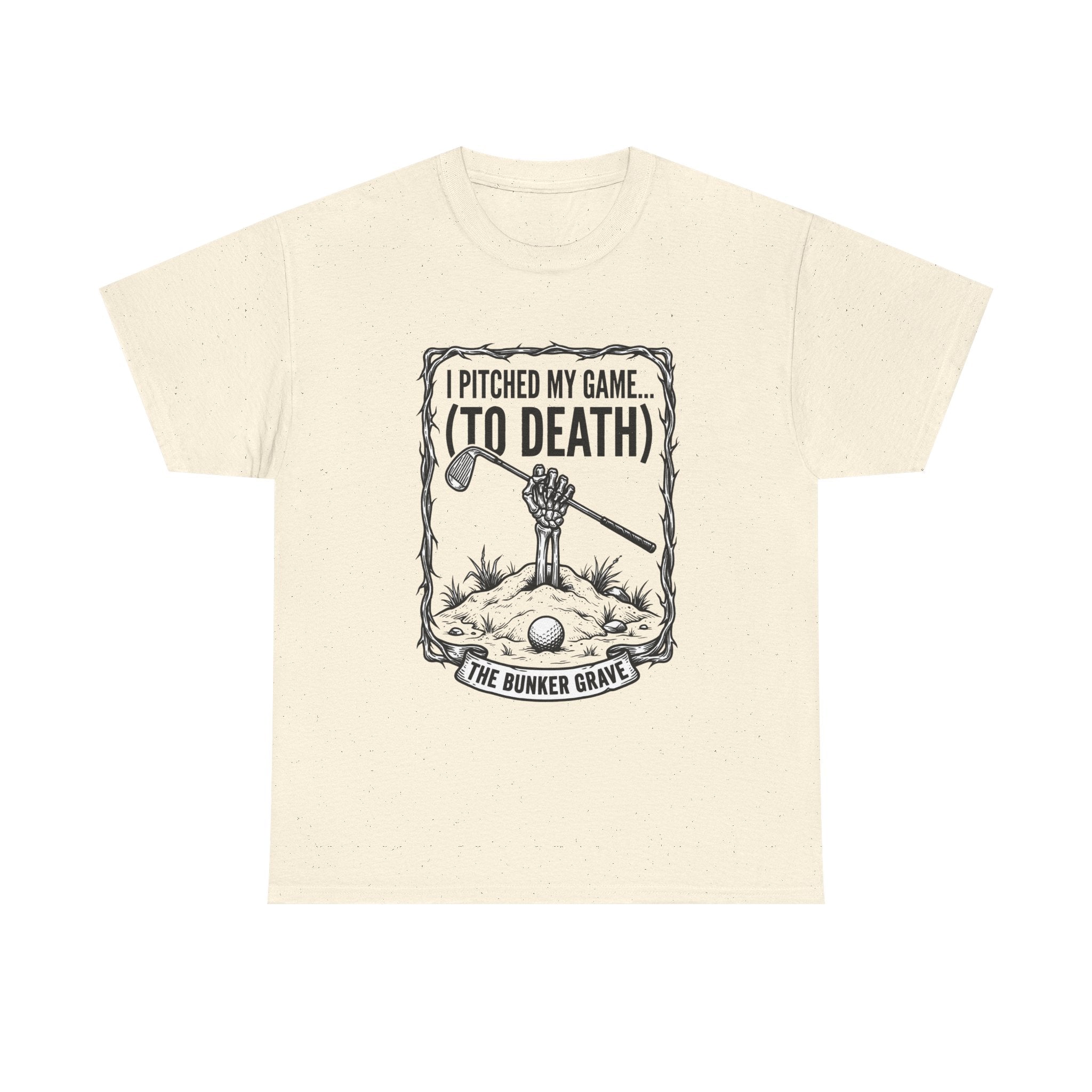 Golf 'I Pitched My Game (To Death)' T-Shirt – Funny Golfer Graphic Tee