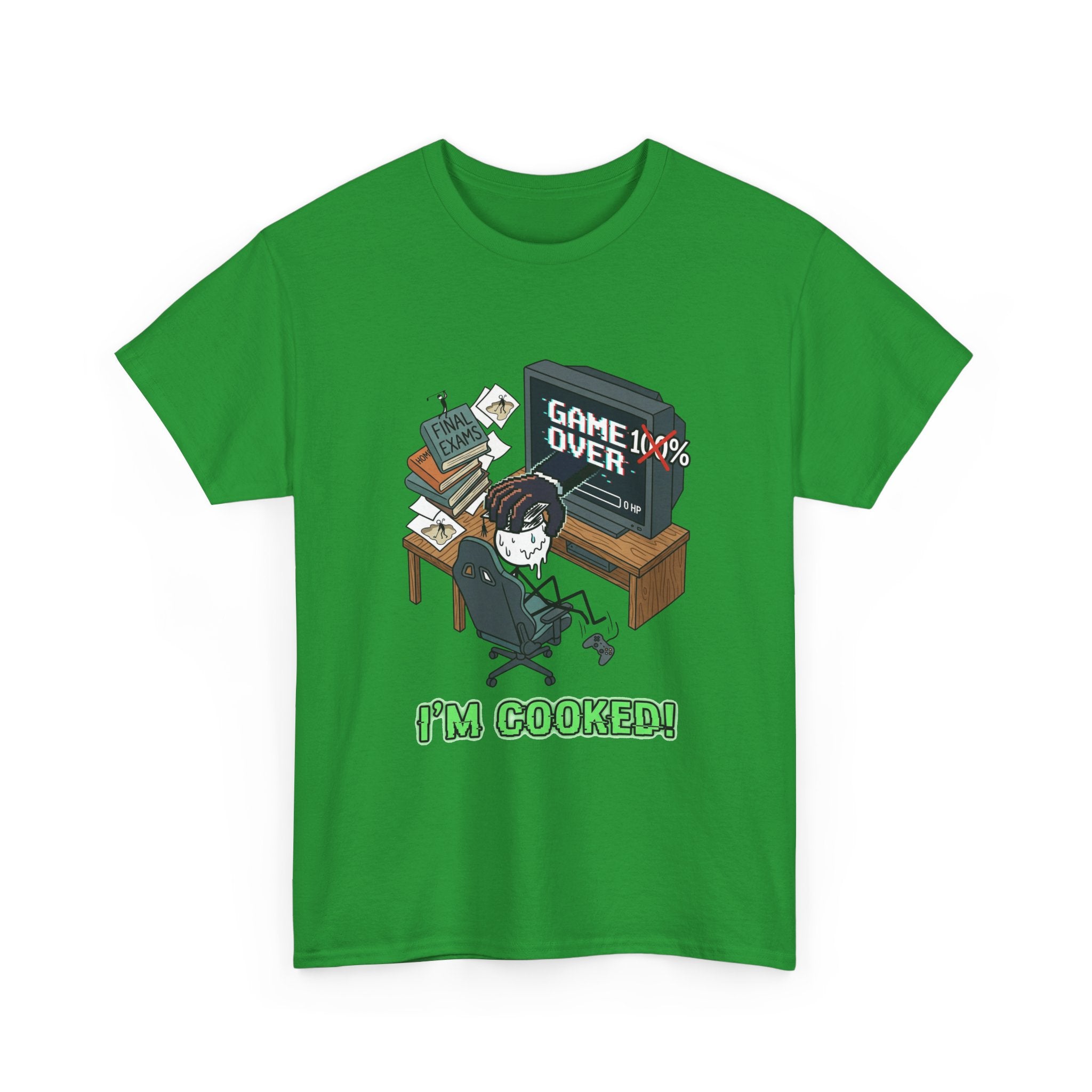 Gamer 'Game Over I'm Cooked' Graphic Tee