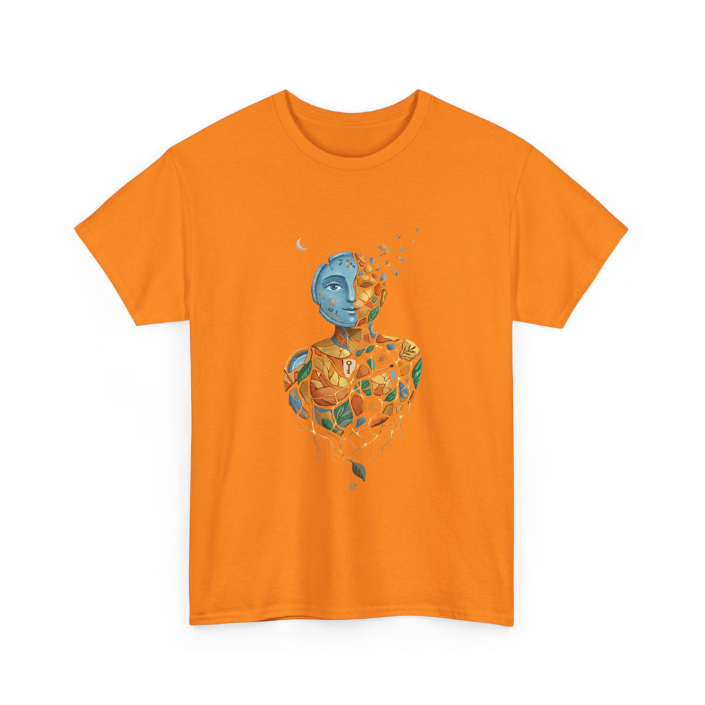 Abstract Mosaic Portrait T‑Shirt — Fragmented Face Art Tee