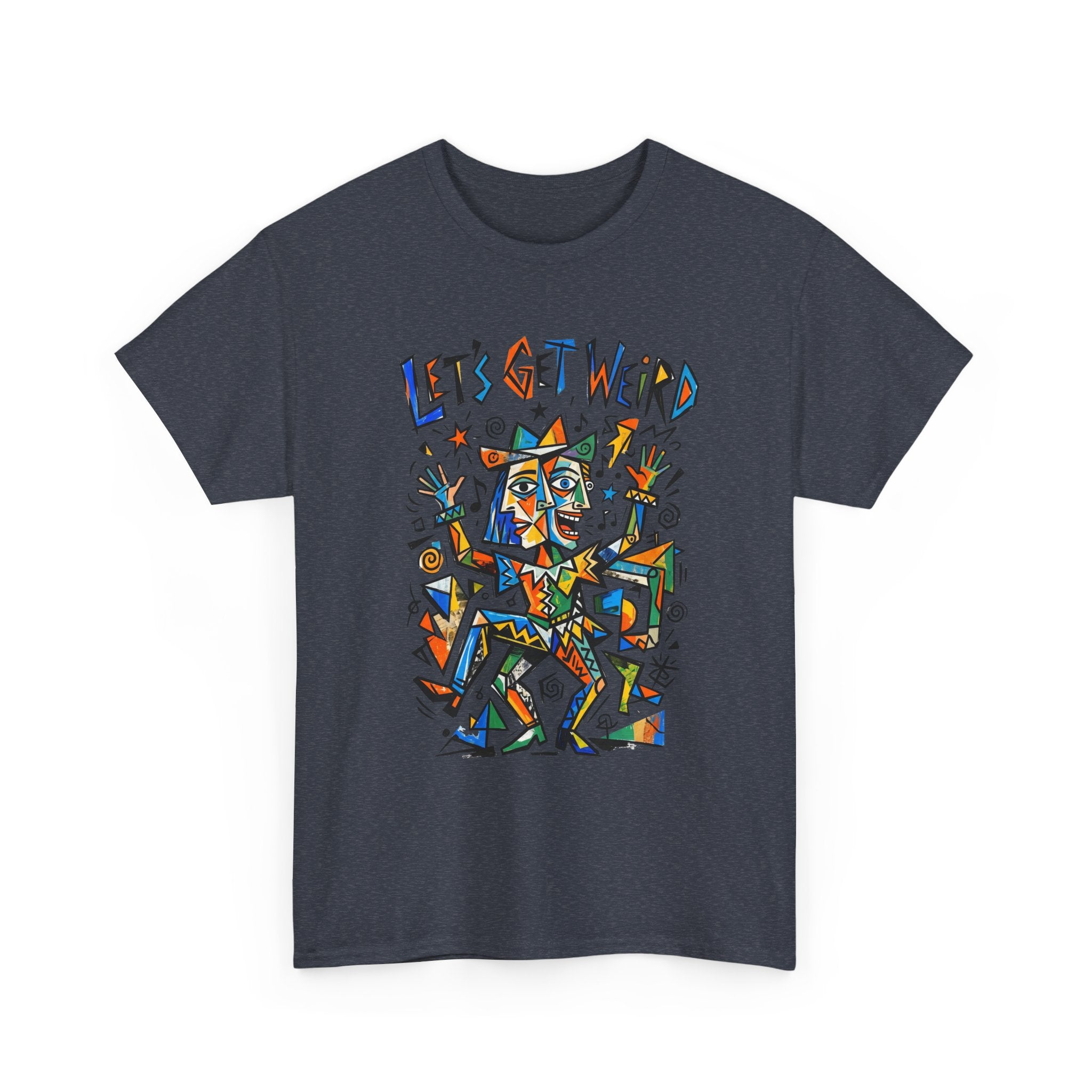 Let's Get Weird T‑Shirt — Colorful Abstract Party Graphic Tee