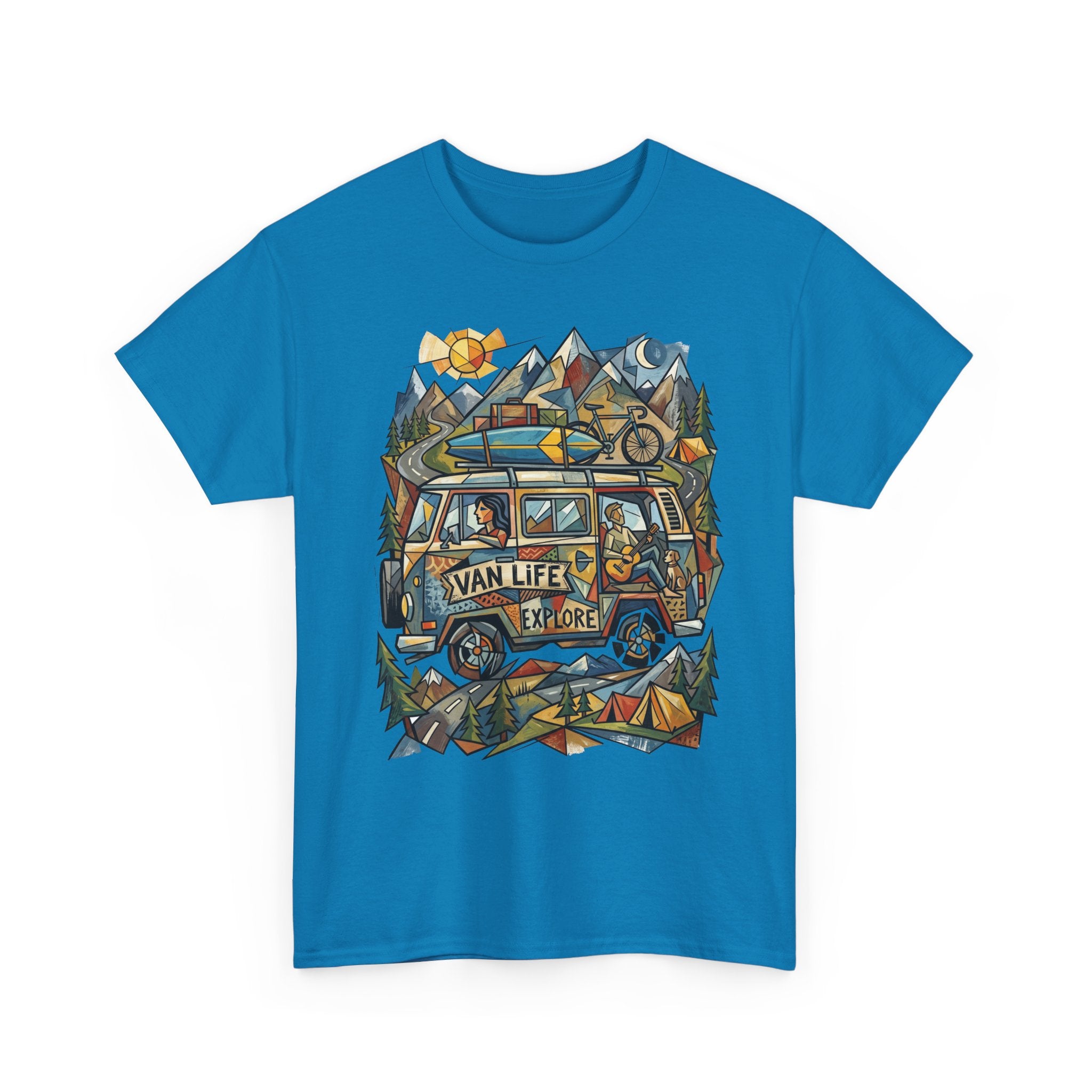 Van Life Explore T-Shirt — Retro Campervan Adventure Graphic Tee