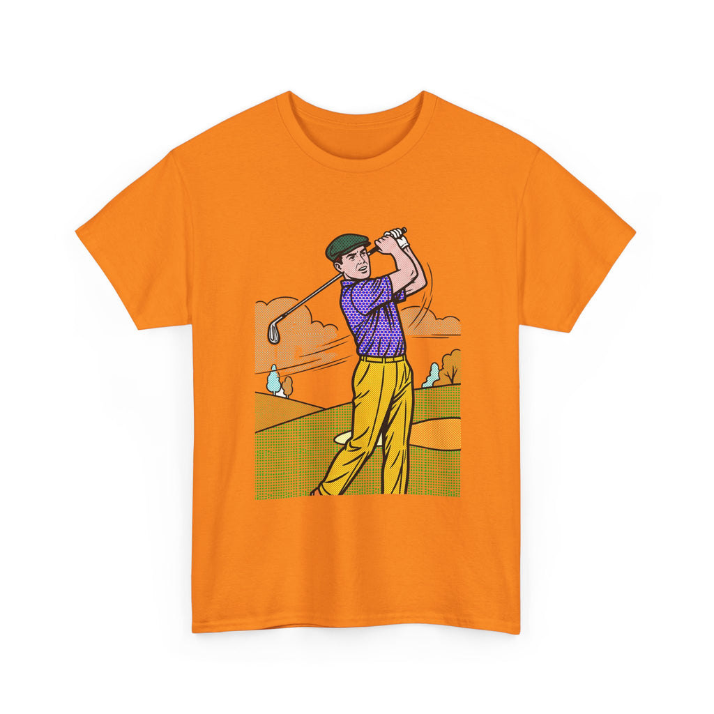 Golf Golfer Illustration T‑Shirt — Vintage Swing Graphic Tee for Golf Lovers
