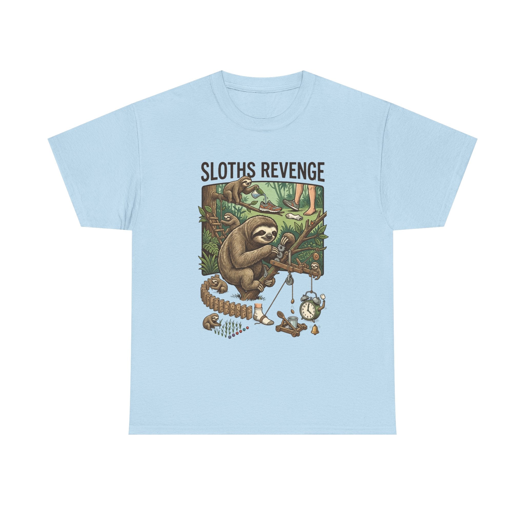 Sloths Revenge T-Shirt — Funny Retro Sloth Graphic Tee