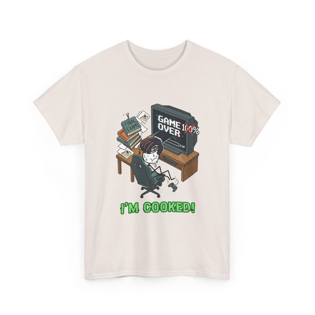 Gamer 'Game Over I'm Cooked' Graphic Tee