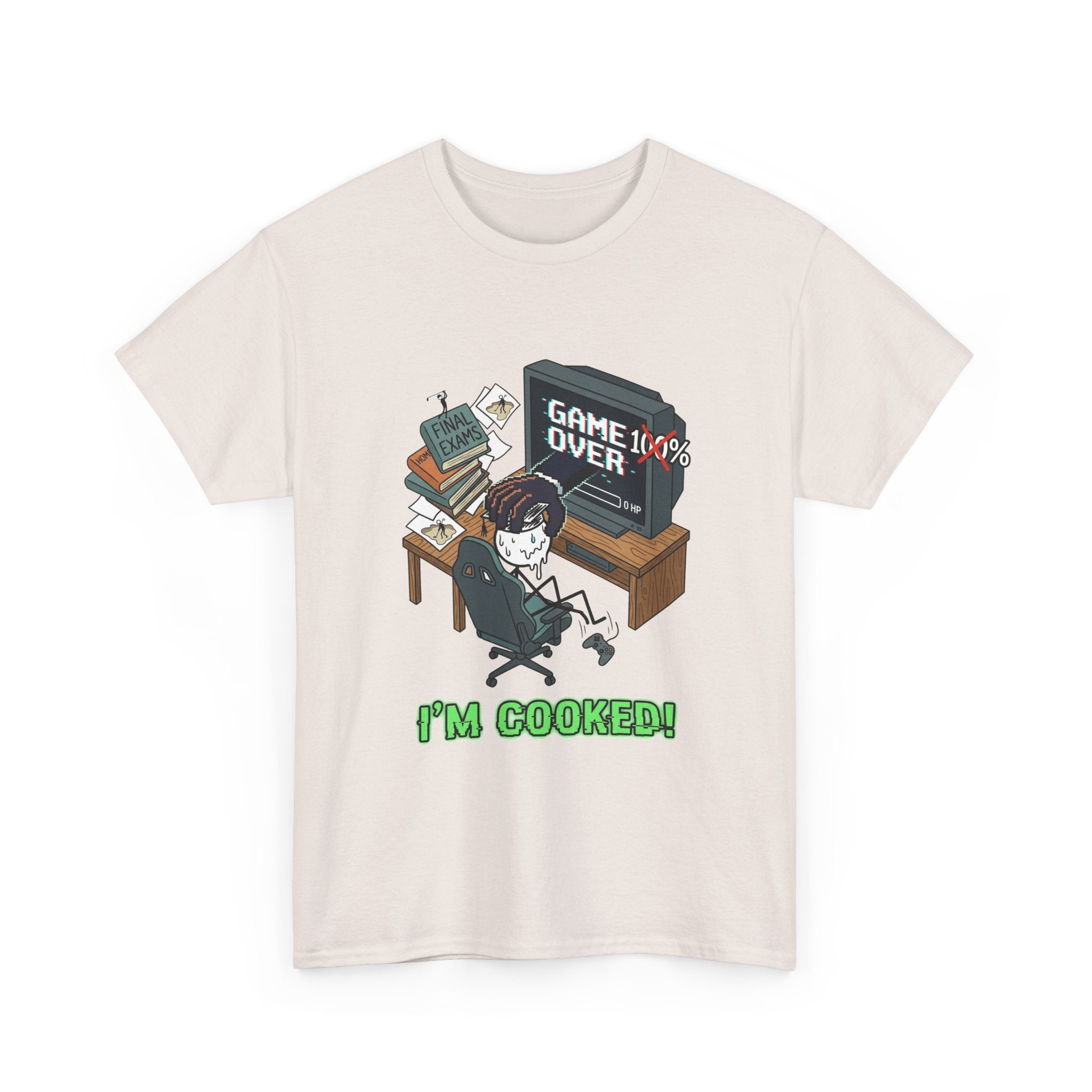 Gamer 'Game Over I'm Cooked' Graphic Tee