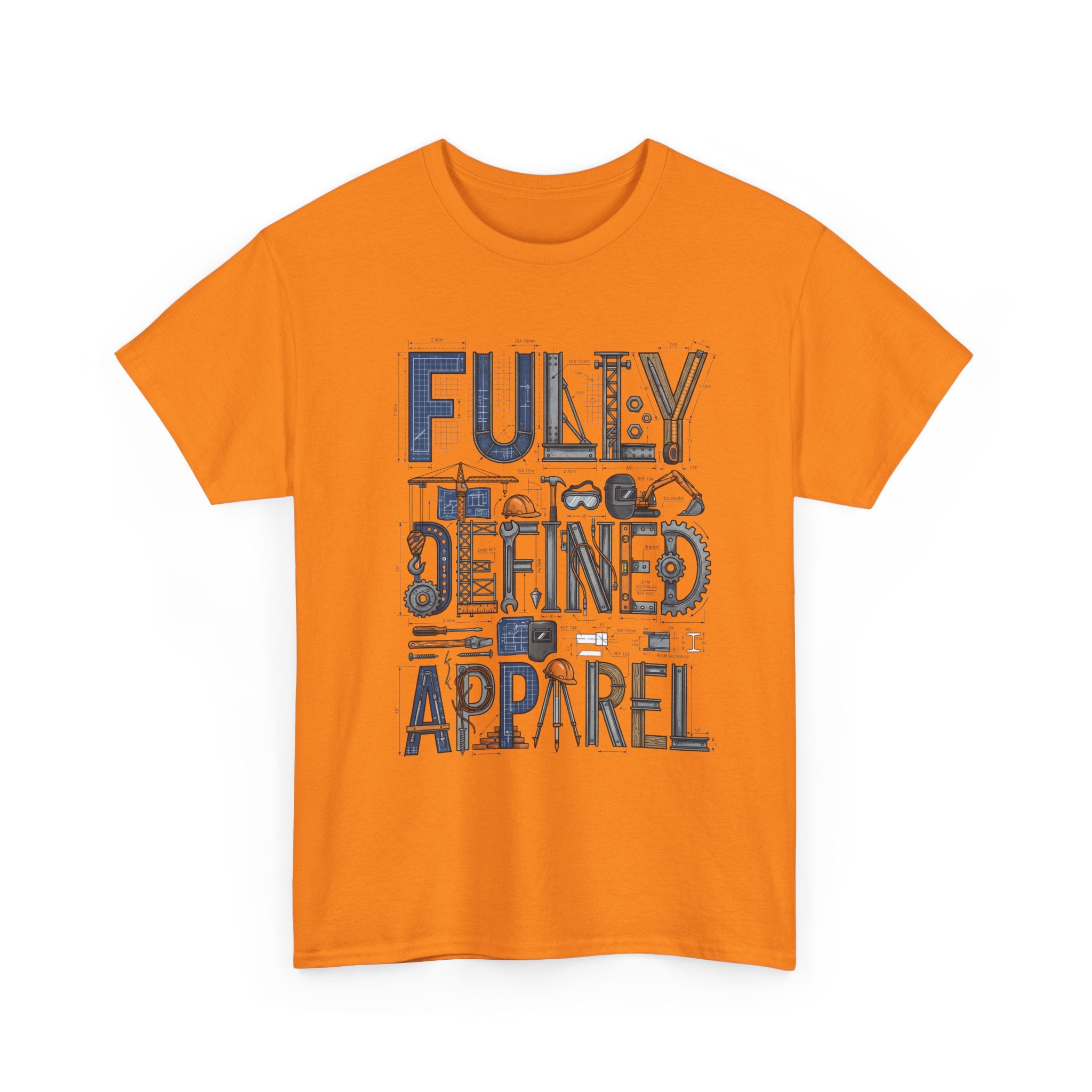 Fully Defined Apparel T-Shirt — Graphic Tee with Retro Tools Design