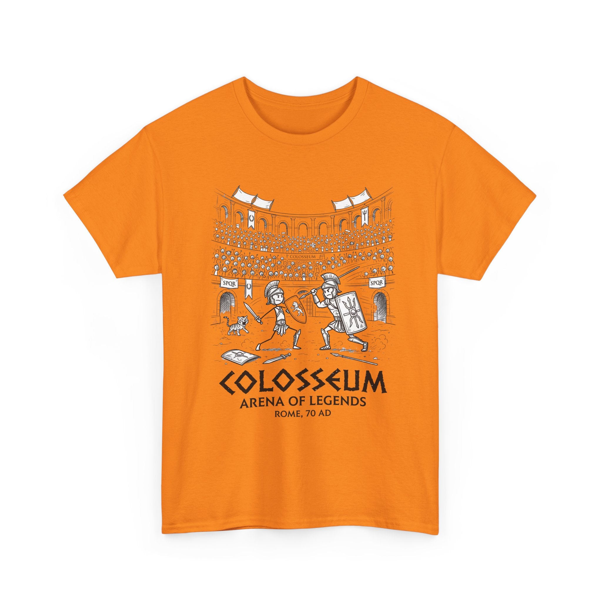 Colosseum Arena of Legends Graphic Tee — Roman Gladiator Coliseum Shirt