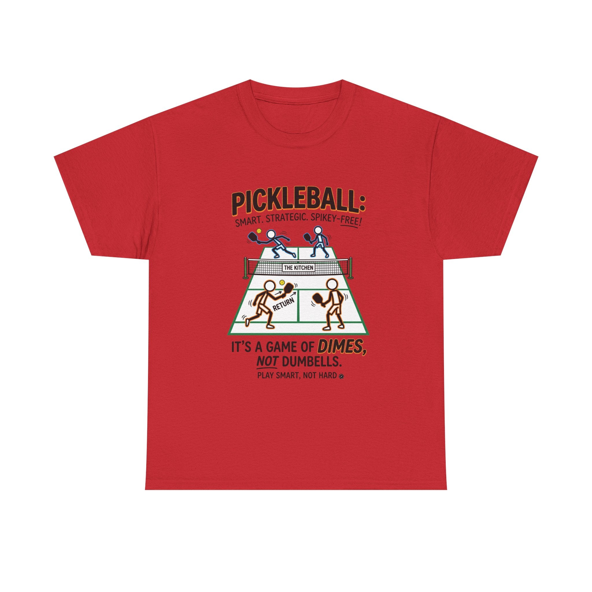 Pickleball Tee — "Pickleball: It’s a Game of Dimes, Not Dumbells" Casual Sports Shirt