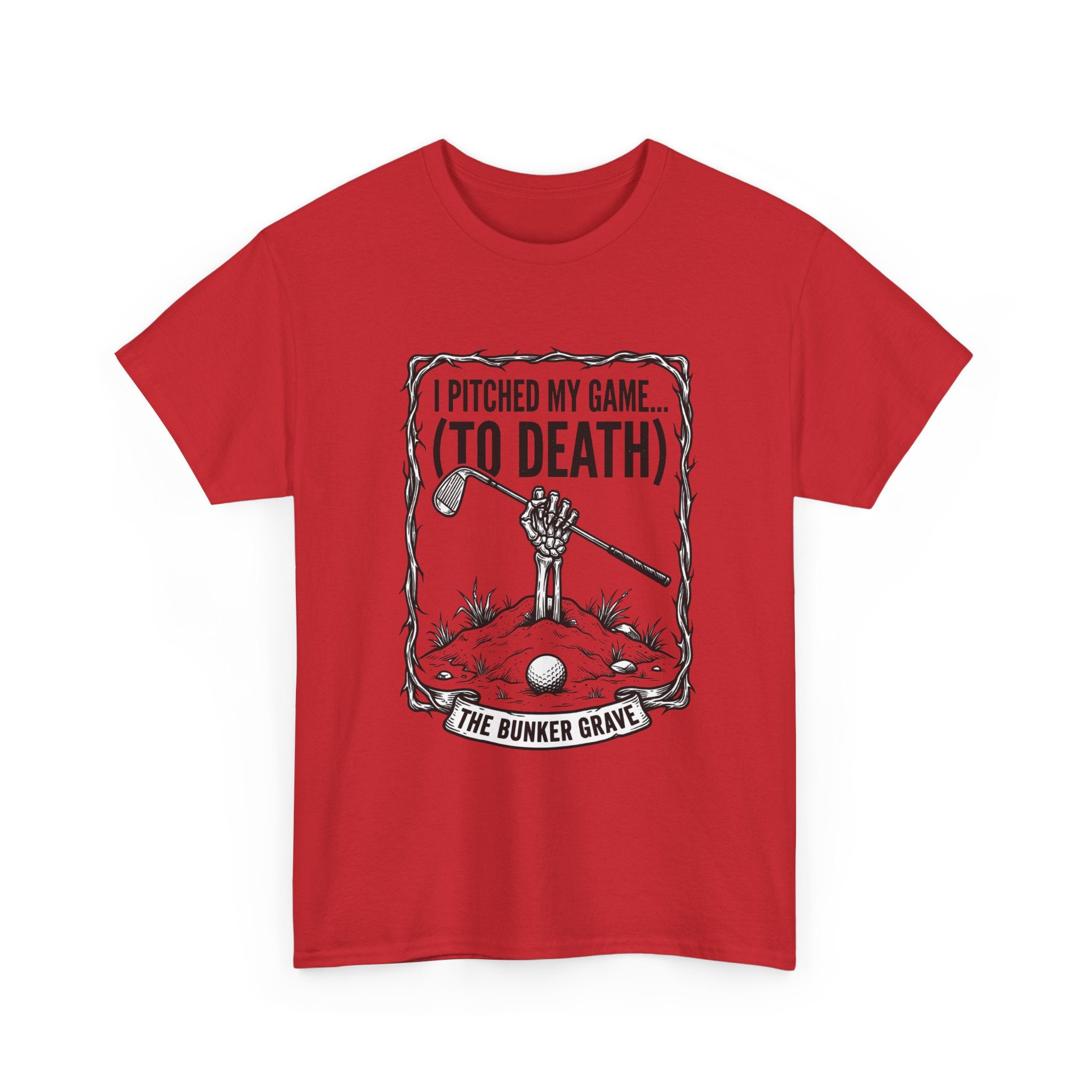 Golf 'I Pitched My Game (To Death)' T-Shirt – Funny Golfer Graphic Tee