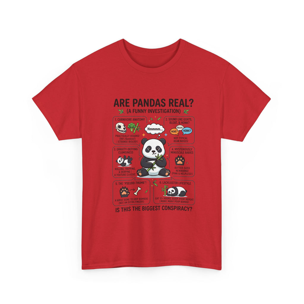 Are Pandas Real? Funny Panda Infographic T-Shirt