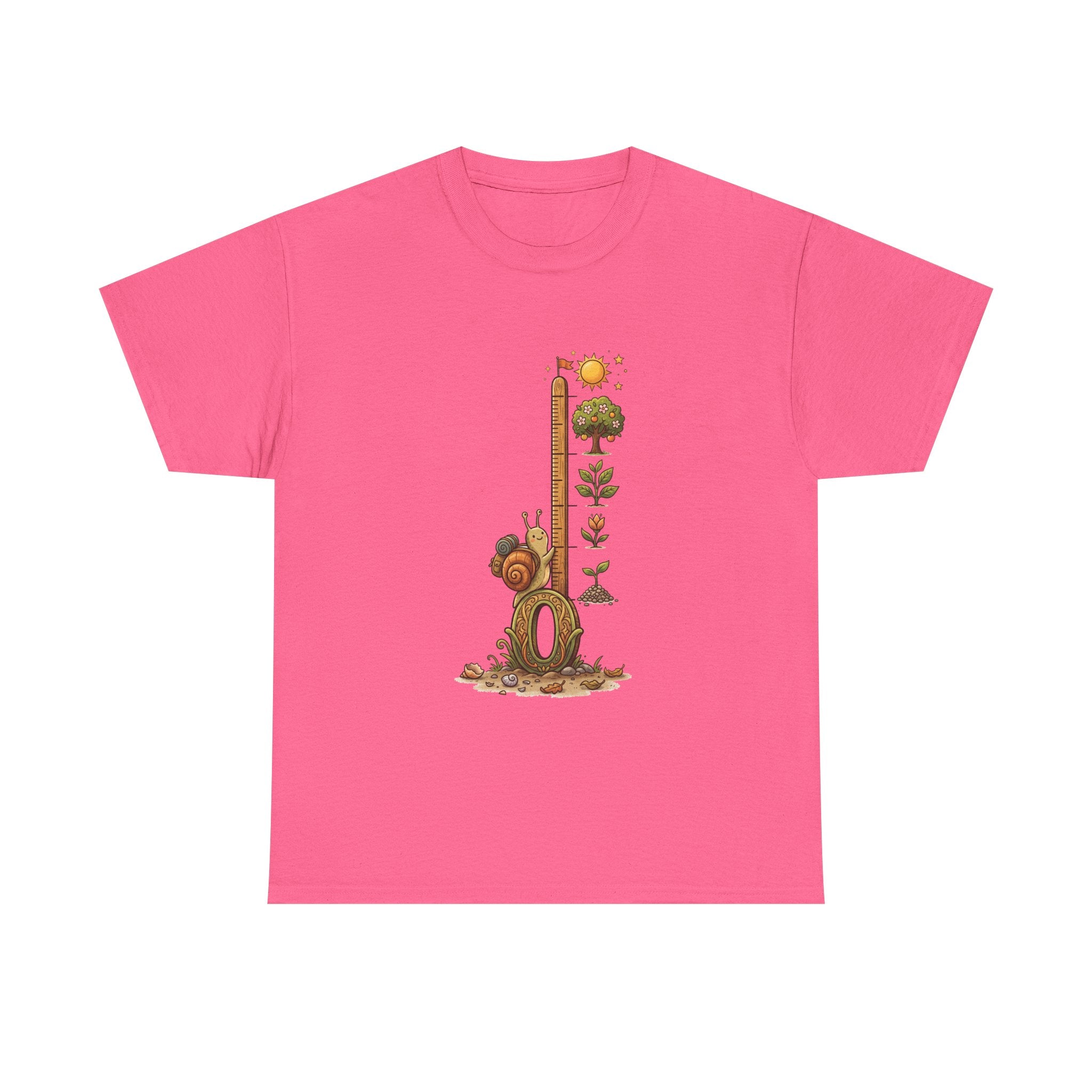 Growth Meter Graphic Tee — Cute Bear Planting Height Chart T-Shirt