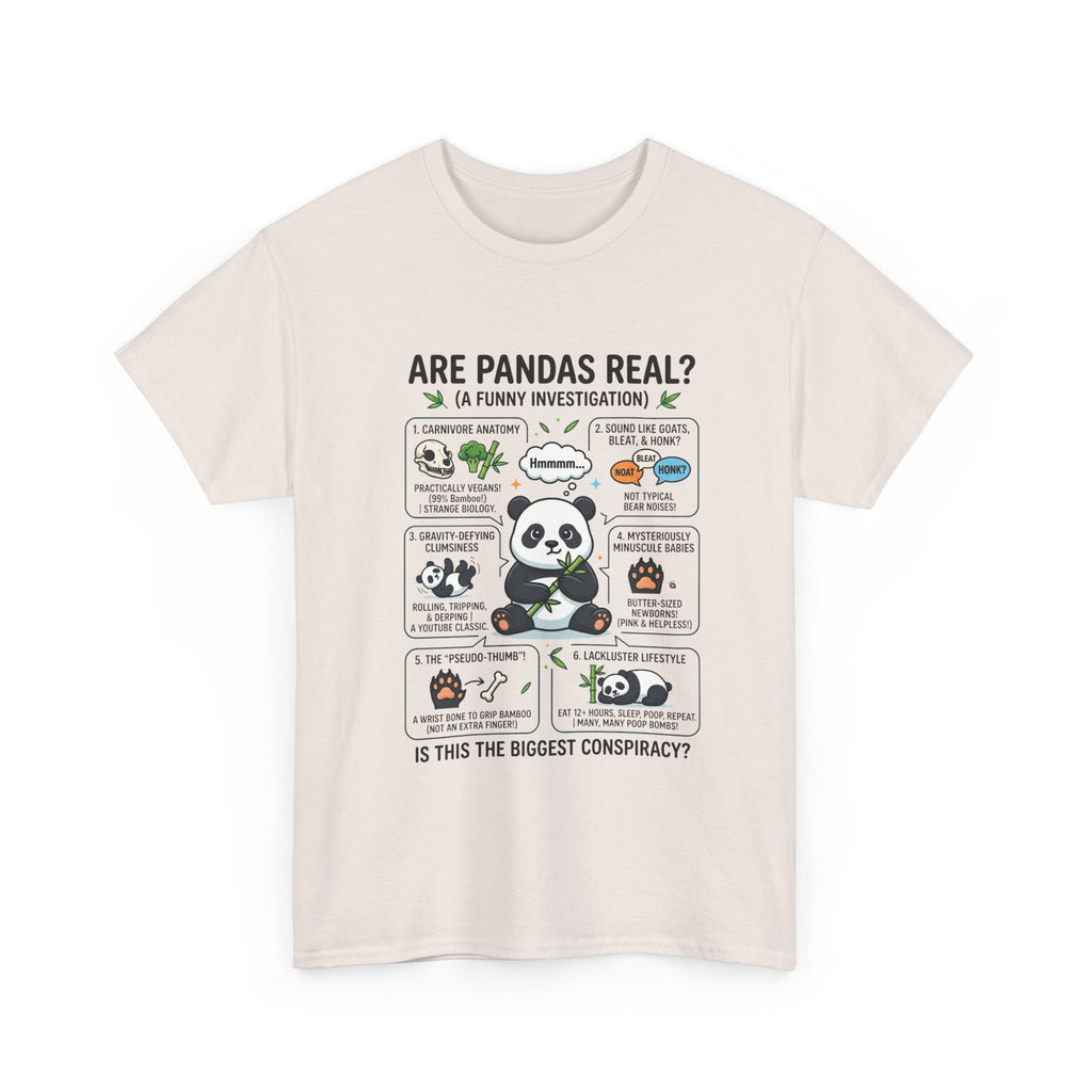 Are Pandas Real? Funny Panda Infographic T-Shirt