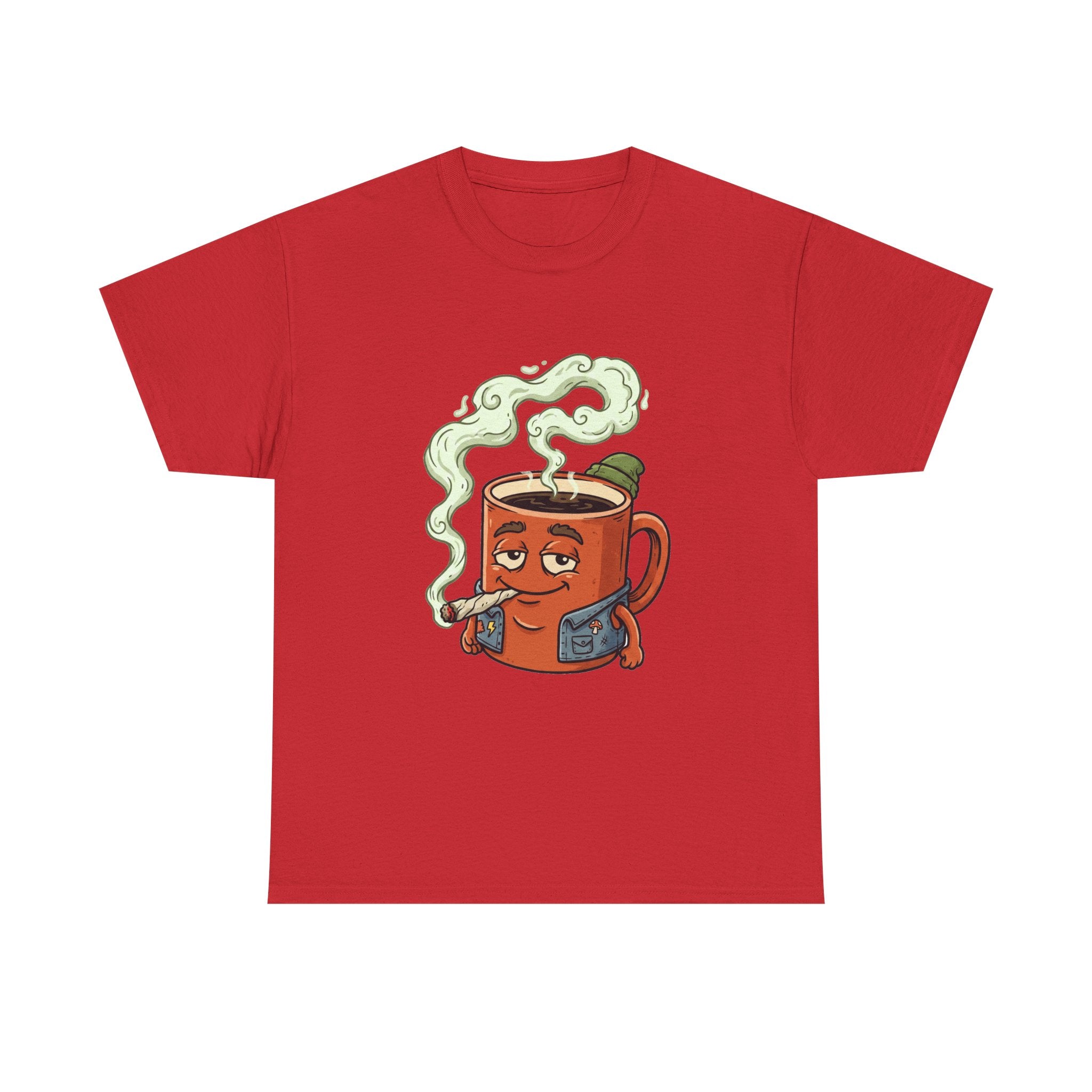 Coffee and a Joint Tee — Funny Smoking Coffee Graphic T-Shirt