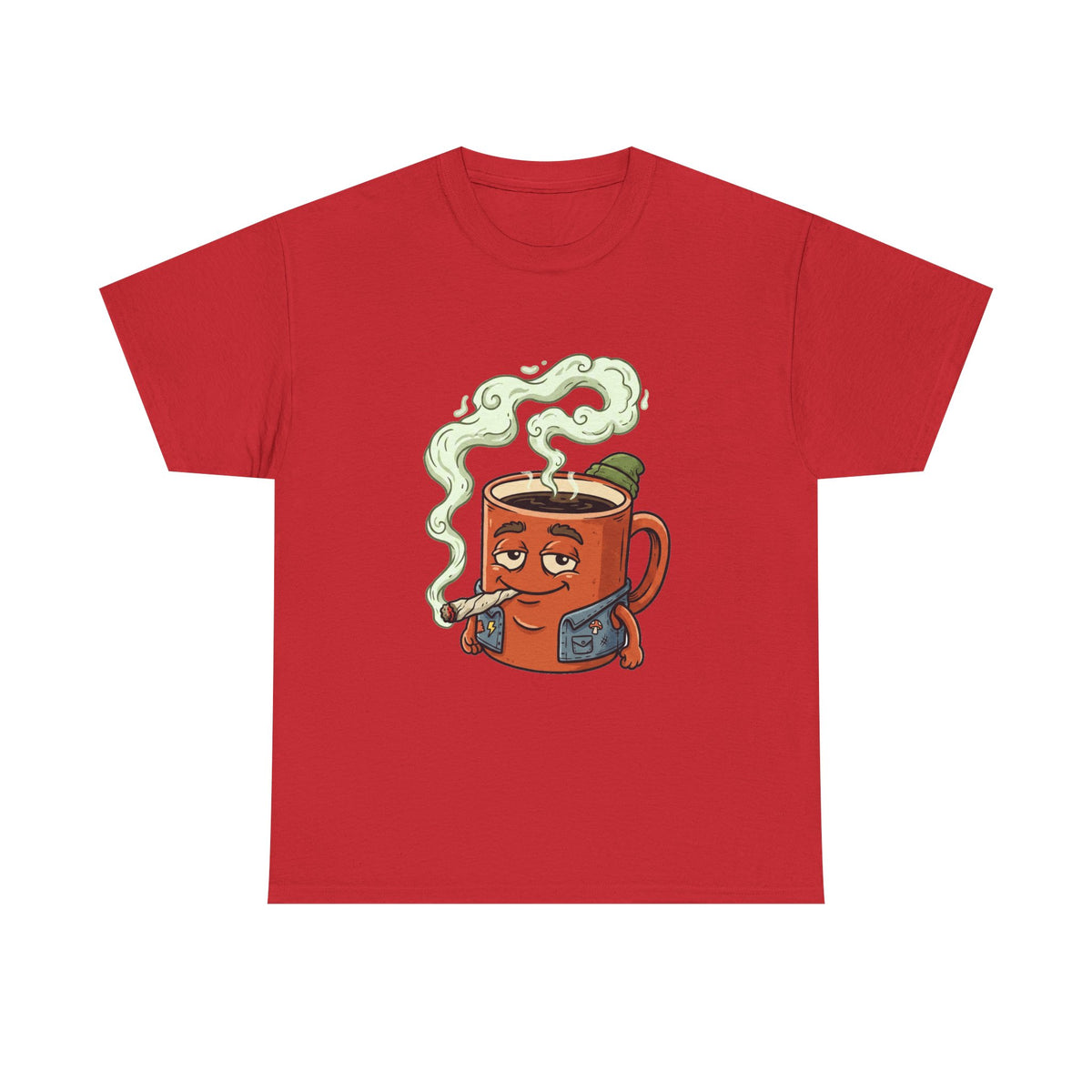 A Coffee and a Joint Tee — Funny Smoking Coffee Graphic T-Shirt
