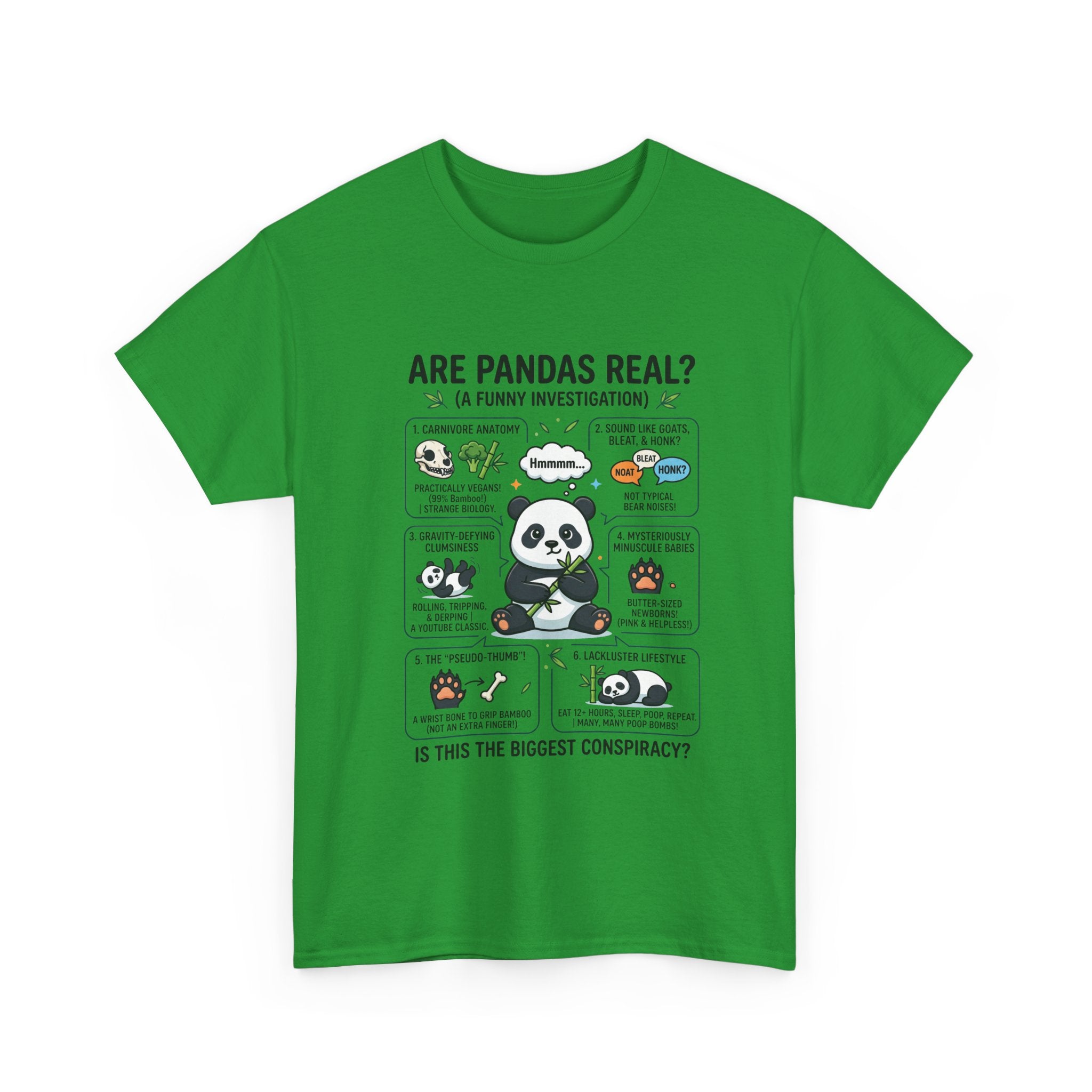 Are Pandas Real? Funny Panda Infographic T-Shirt