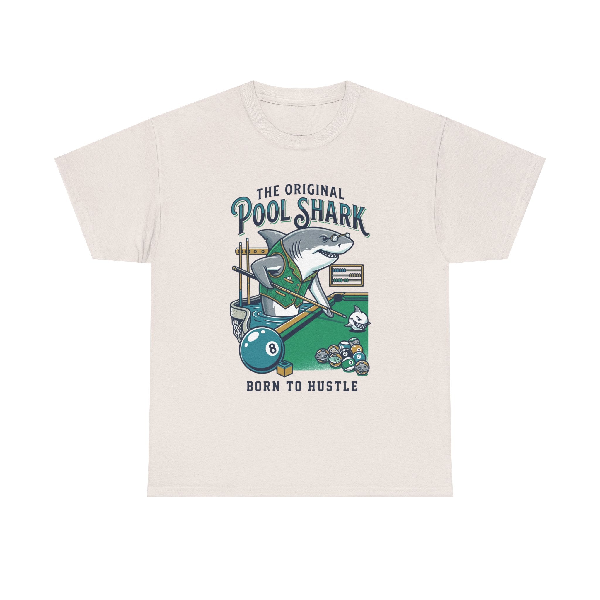 Pool Shark T-Shirt — 'The Original Pool Shark: Born to Hustle' Billiards Tee
