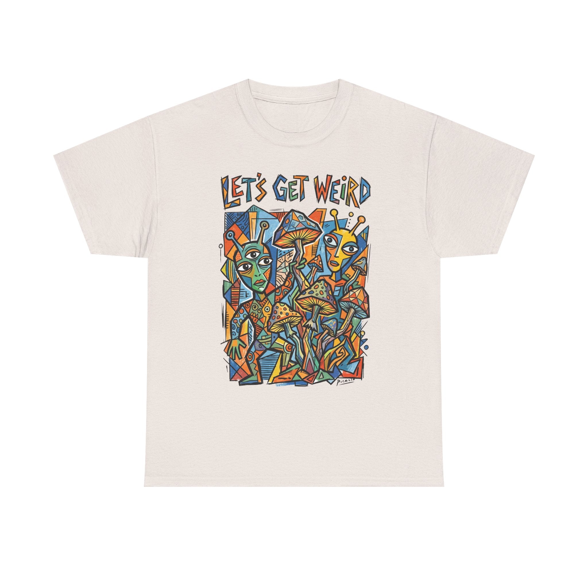 Let's Get Weird Abstract Art T-Shirt — Colorful Psychedelic Graphic Tee