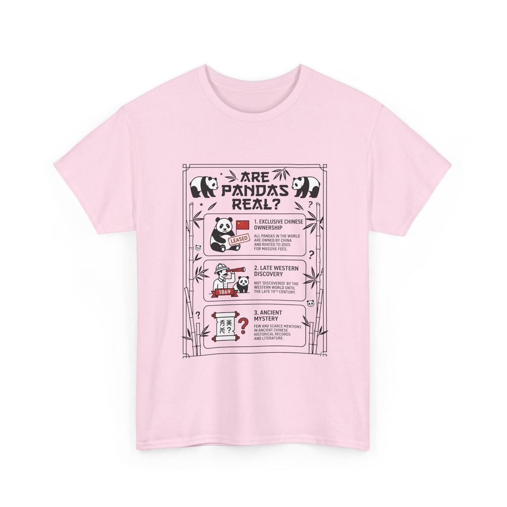 Are Pandas Real? Illustrated Infographic Tee - Funny Panda Facts T-Shirt