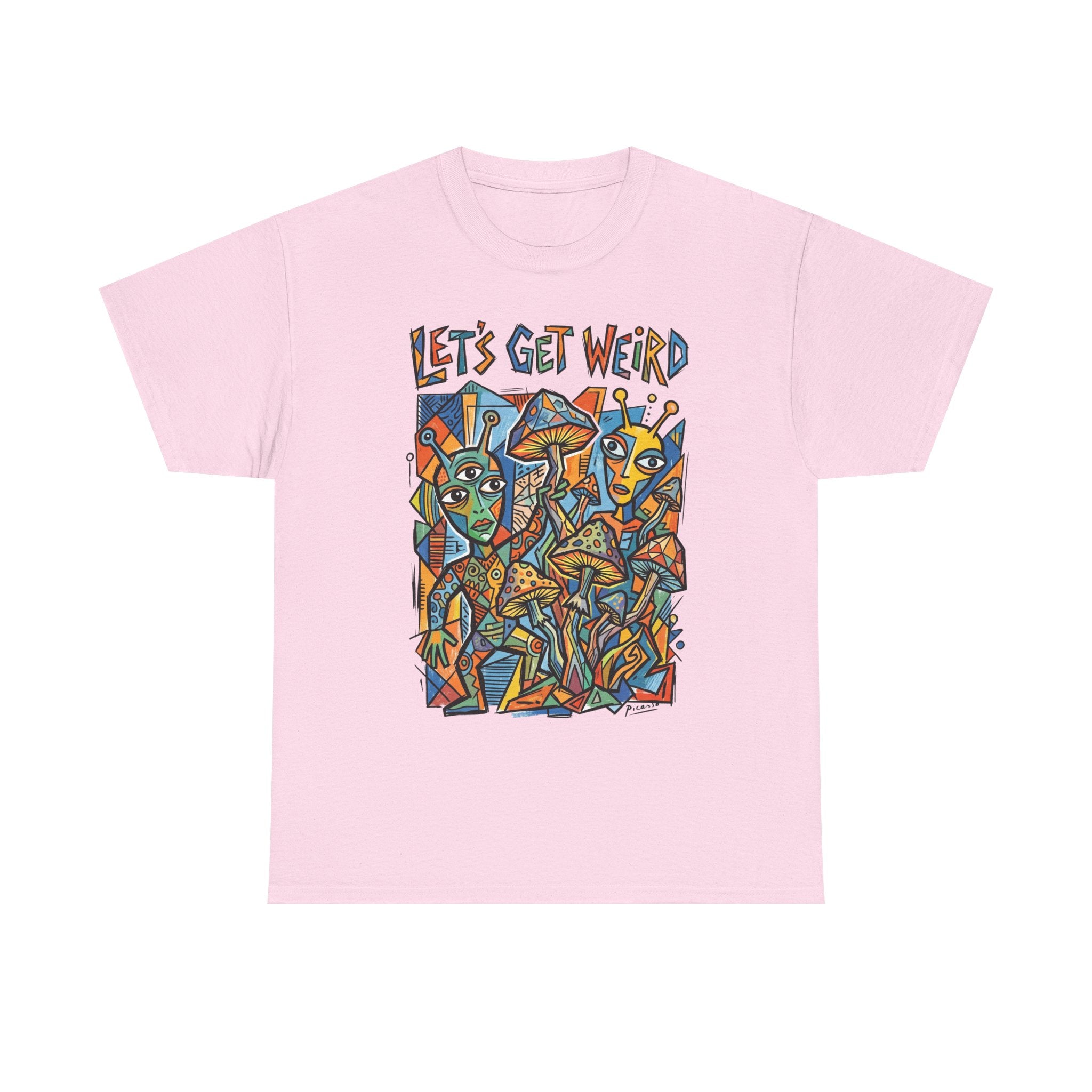 Let's Get Weird Abstract Art T-Shirt — Colorful Psychedelic Graphic Tee