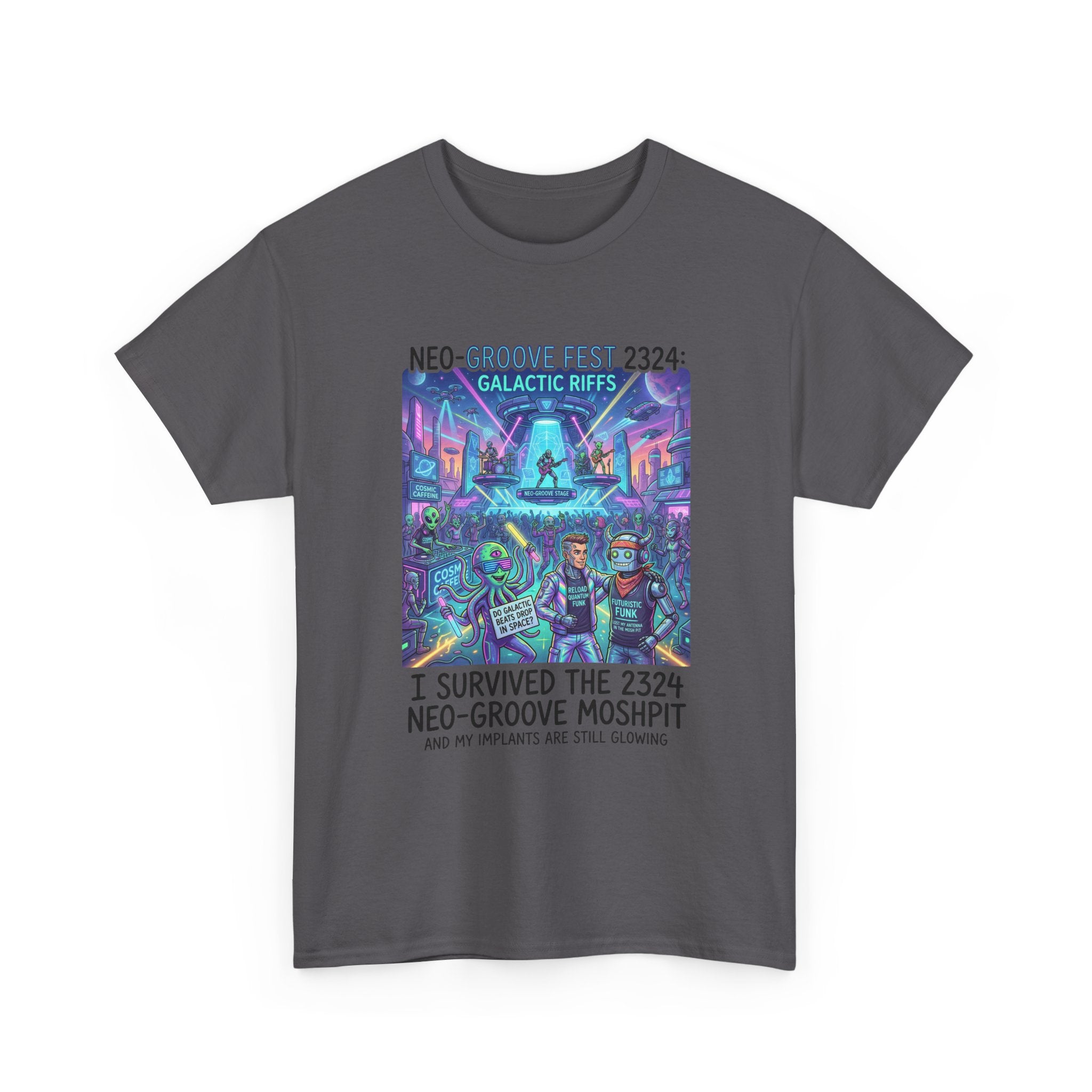 Neo-Groove Fest 2324 Tee — "I Survived the 2324 Neo-Groove Moshpit" Concert T-Shirt