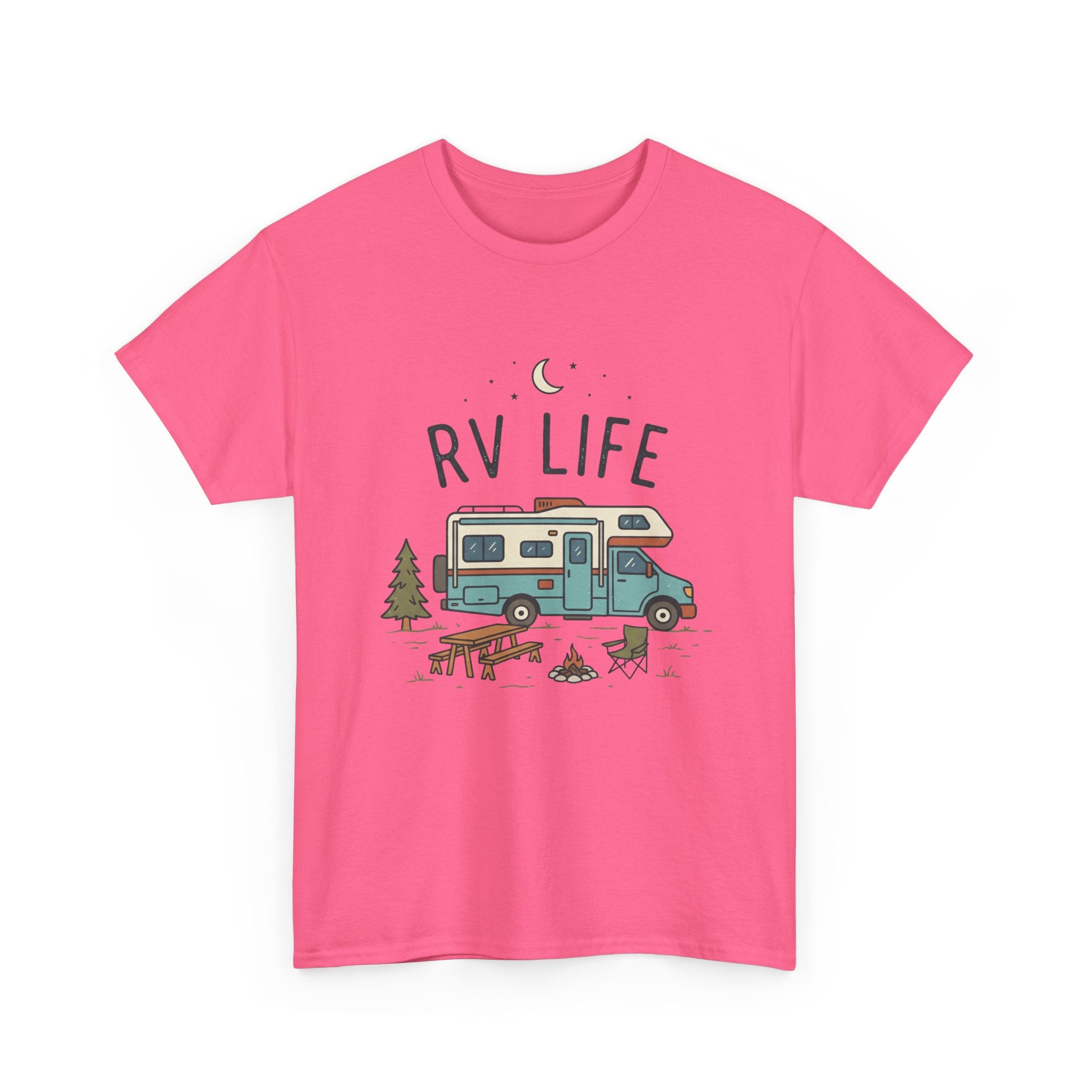 RV Life T‑Shirt — Retro Camper Tee for RV Travelers & Camping Enthusiasts