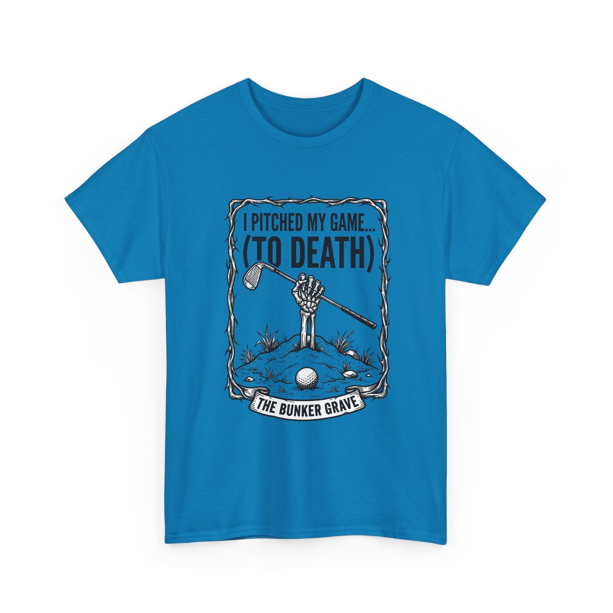 Golf 'I Pitched My Game (To Death)' T-Shirt – Funny Golfer Graphic Tee