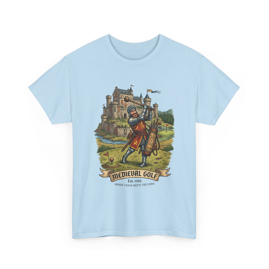 Medieval Golf T-Shirt – Vintage Knight Golfing Castle Graphic Tee