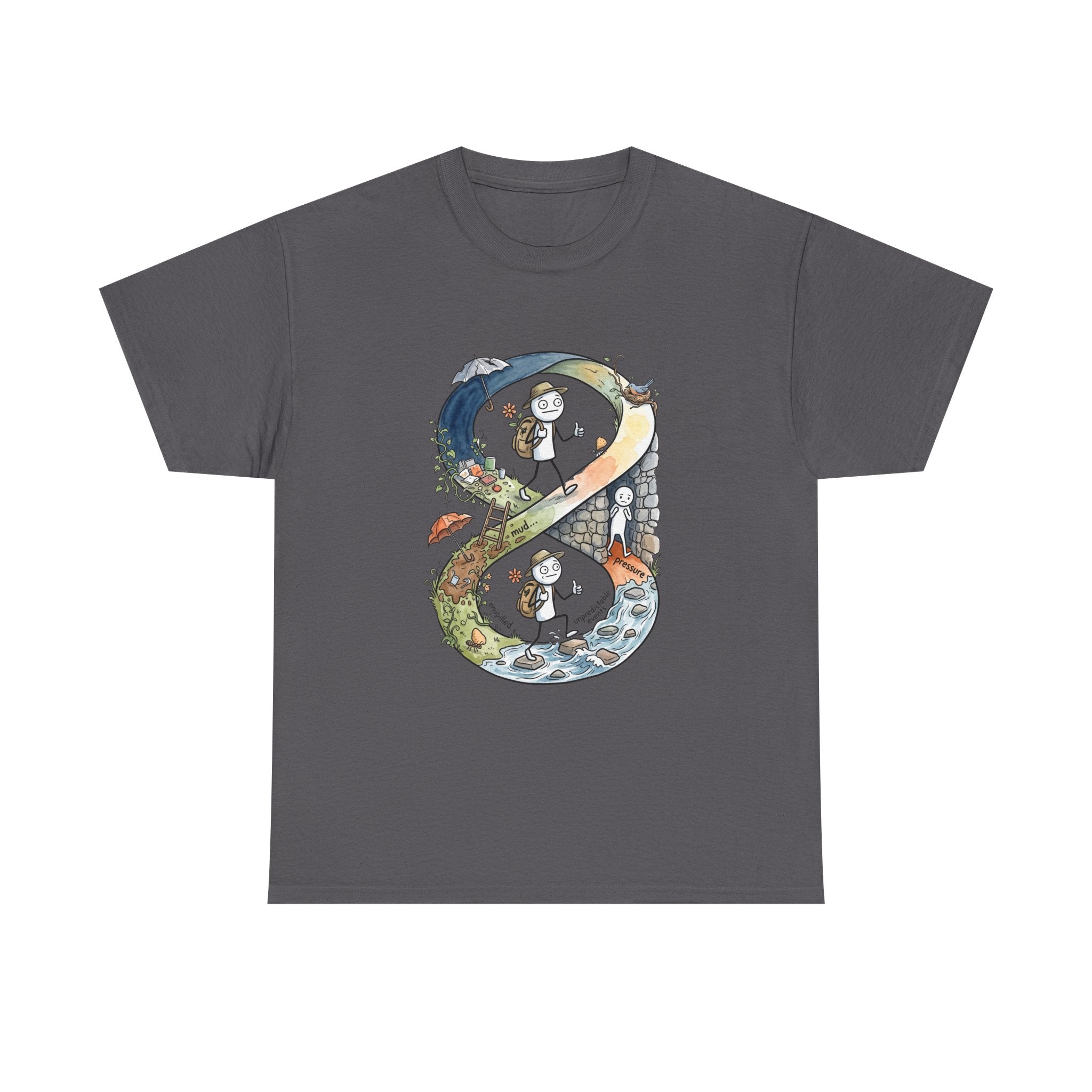 a Infinity Hiking Tee — Day & Night Nature Adventure Graphic T-Shirt