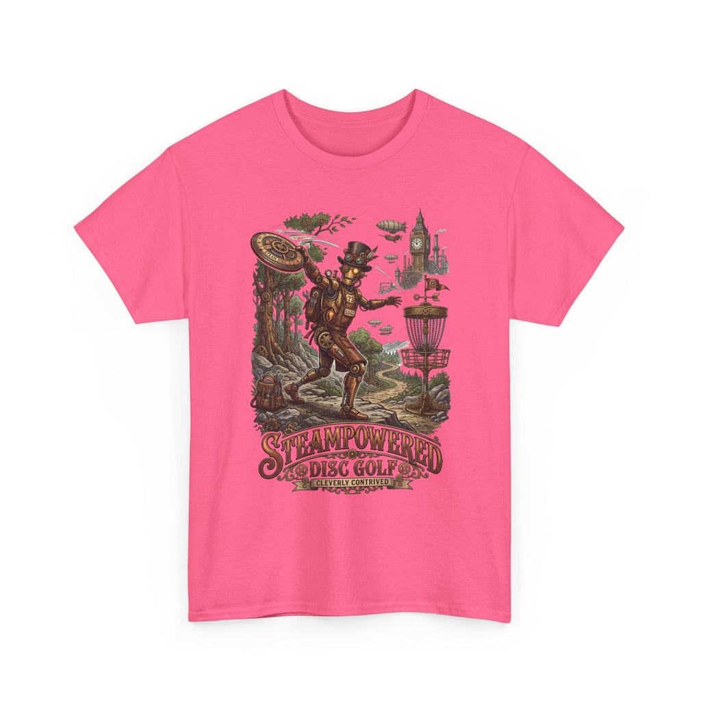 Steampunk Disc Golf T-Shirt – "Steampowered Disc Golf" Vintage Style