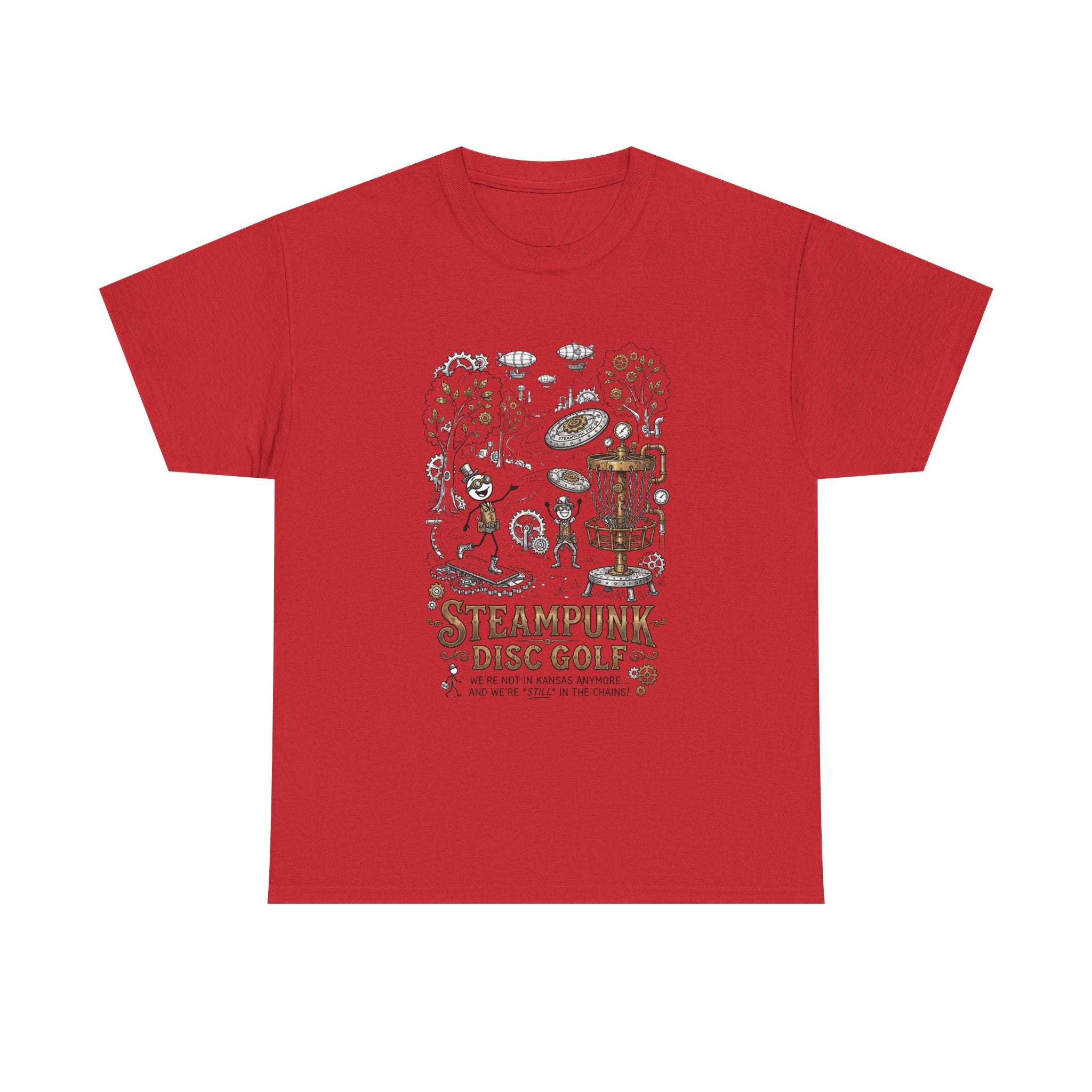 Steampunk Disc Golf T-Shirt — Vintage Victorian Disc Golf Design