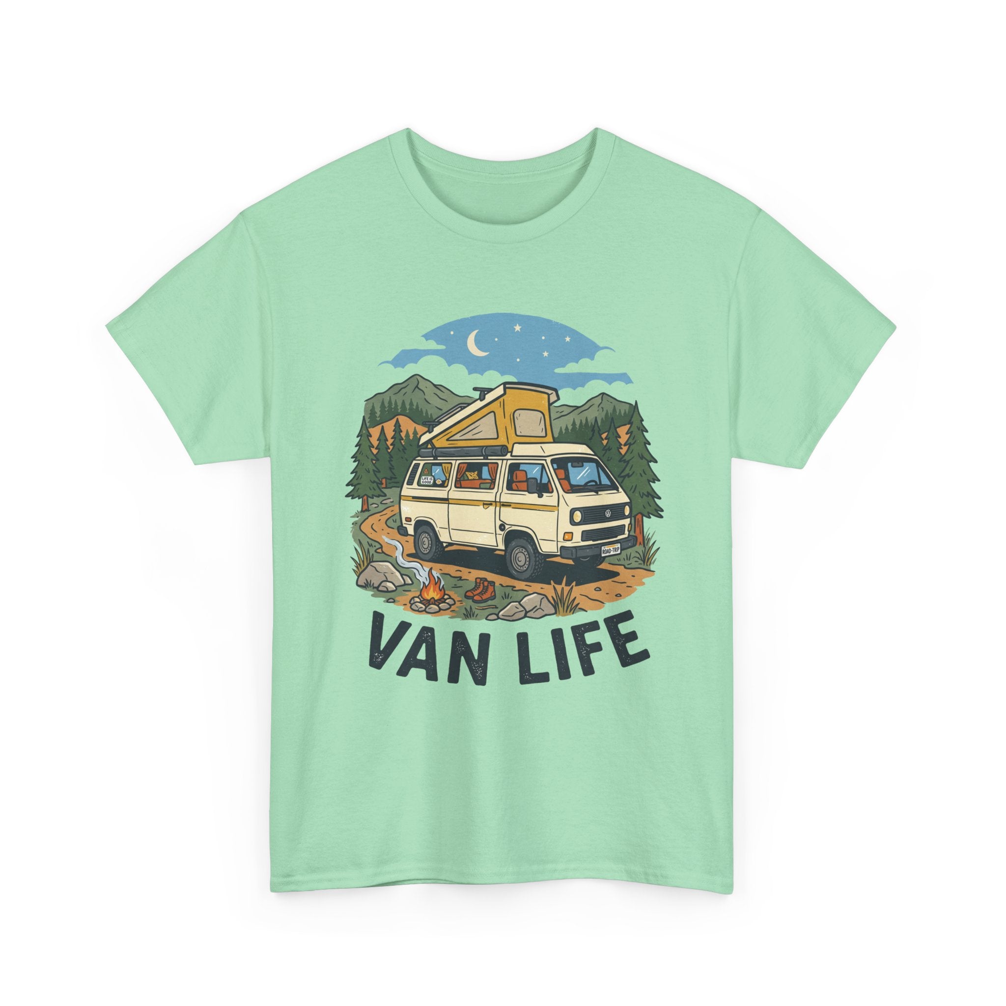 Van Life Tee — Vintage Camper Graphic T-Shirt