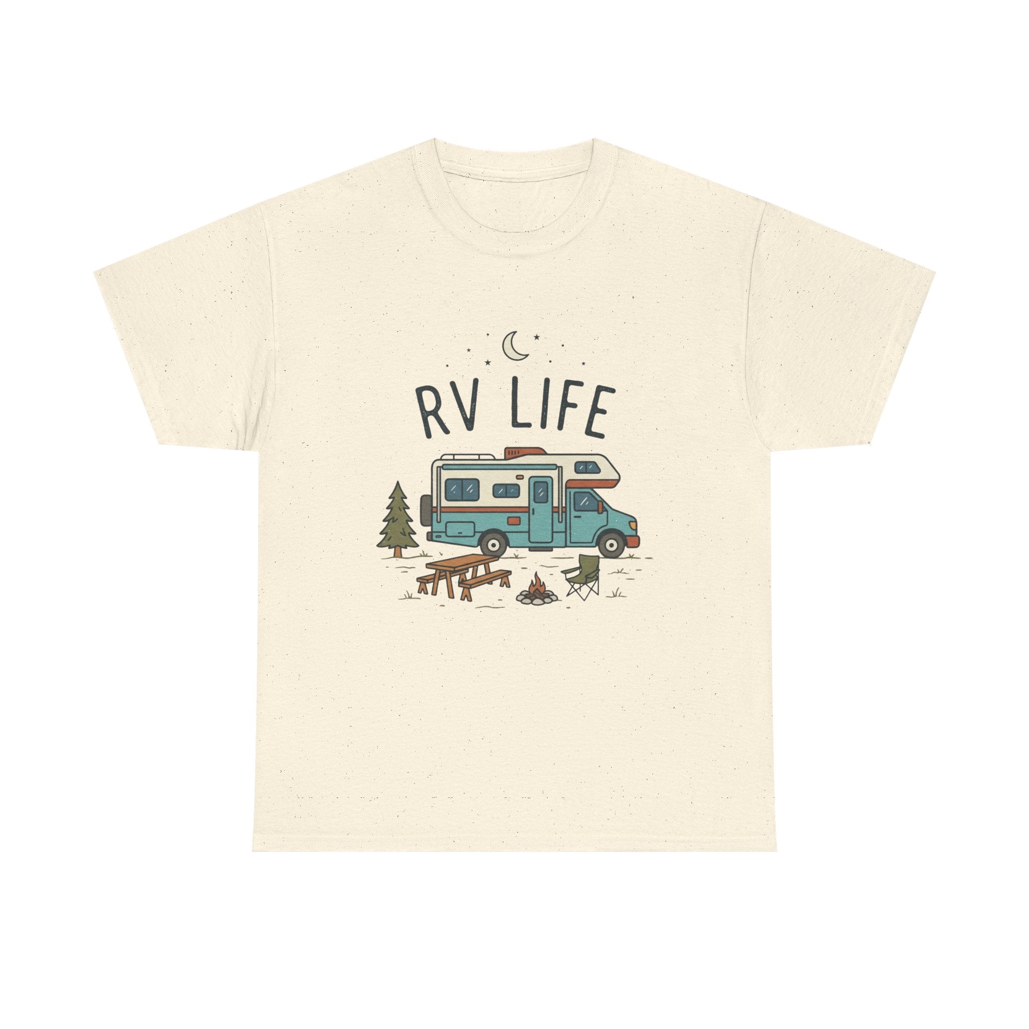 RV Life T‑Shirt — Retro Camper Tee for RV Travelers & Camping Enthusiasts