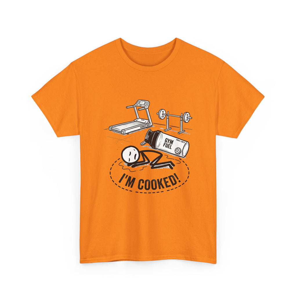 Fitness Humor T‑Shirt — "I'm Cooked!" Workout Exhaustion Tee