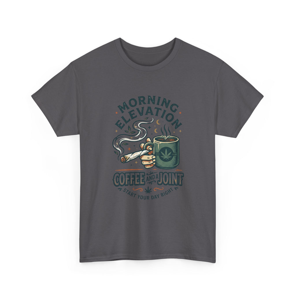 Coffee & Joint T-Shirt — Morning Elevation Graphic Tee